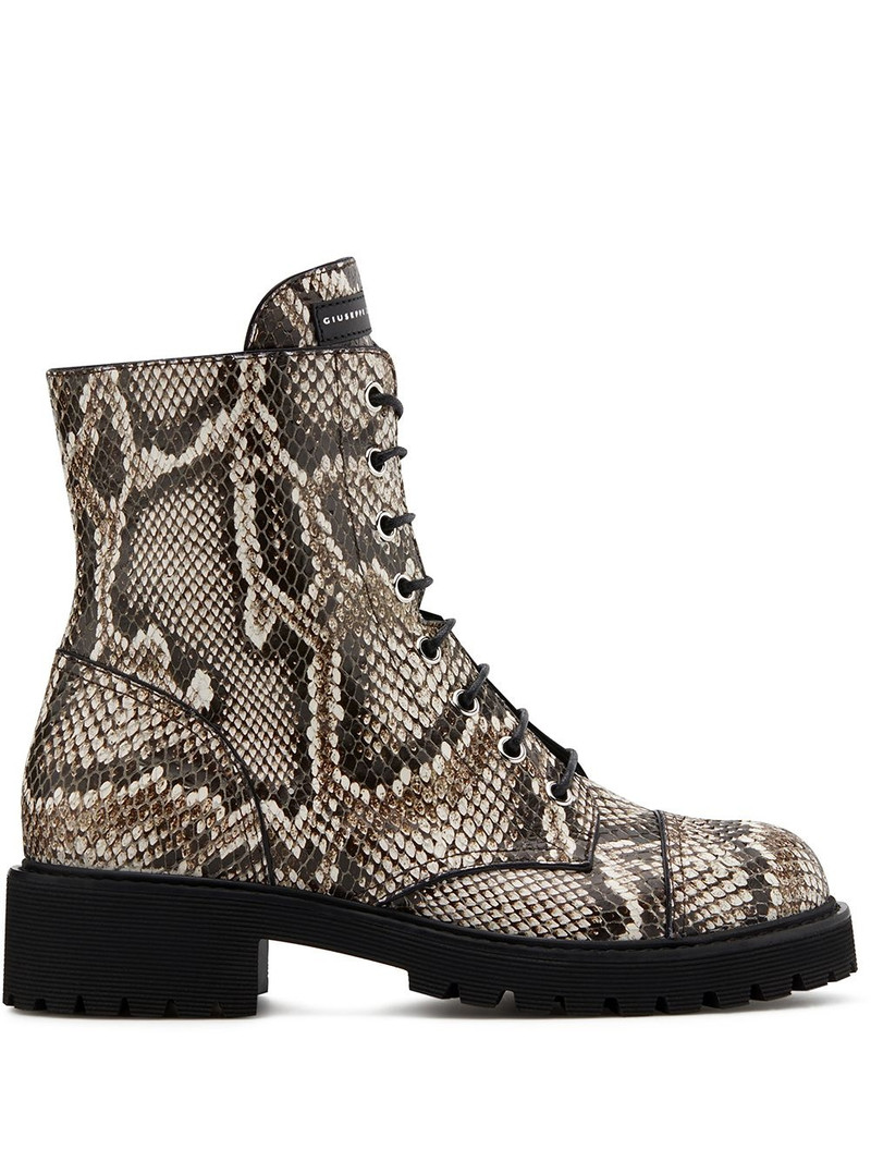 Thora snakeskin 효과 부츠 1
