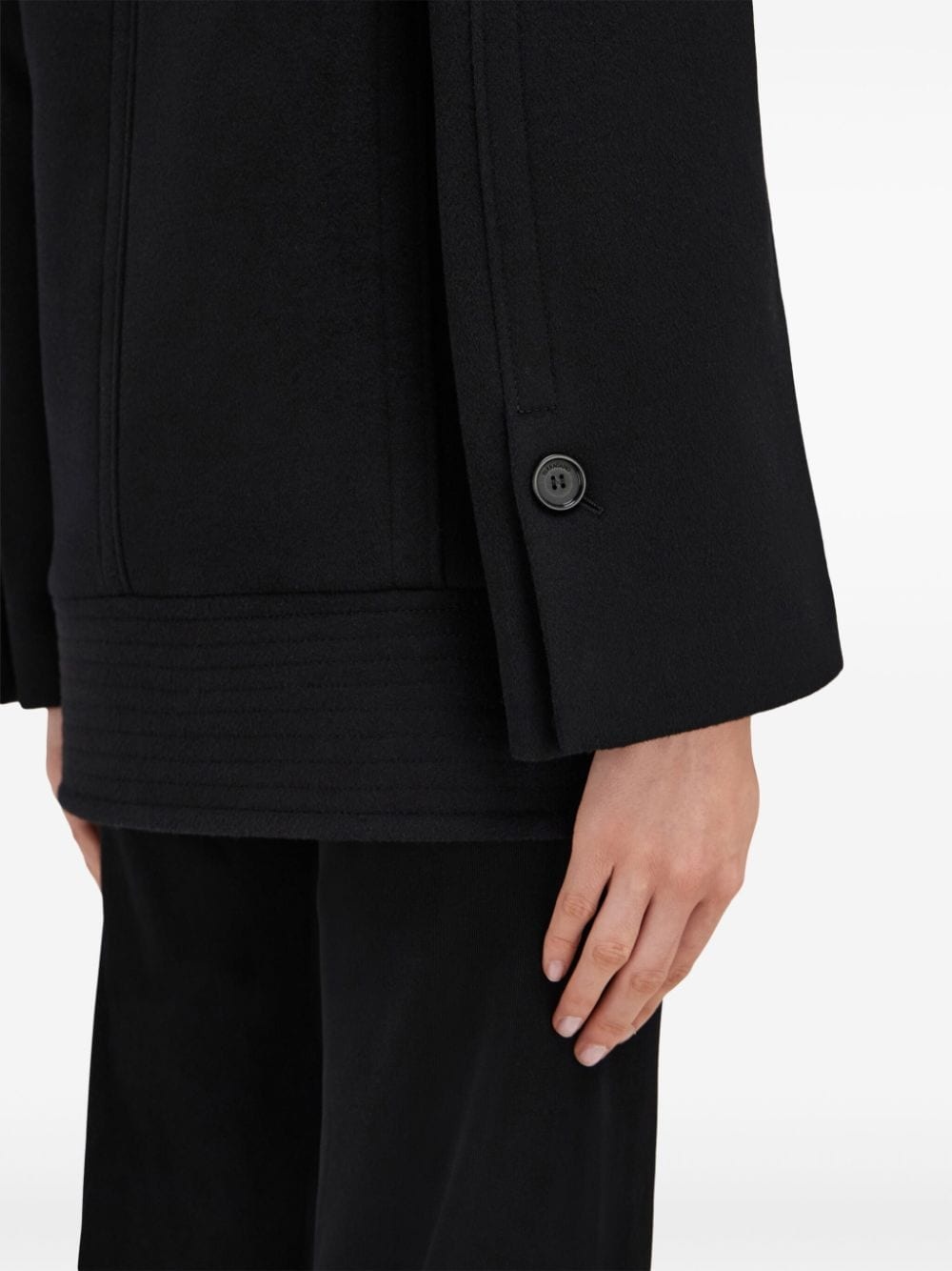 brushed-finish peacoat - 6