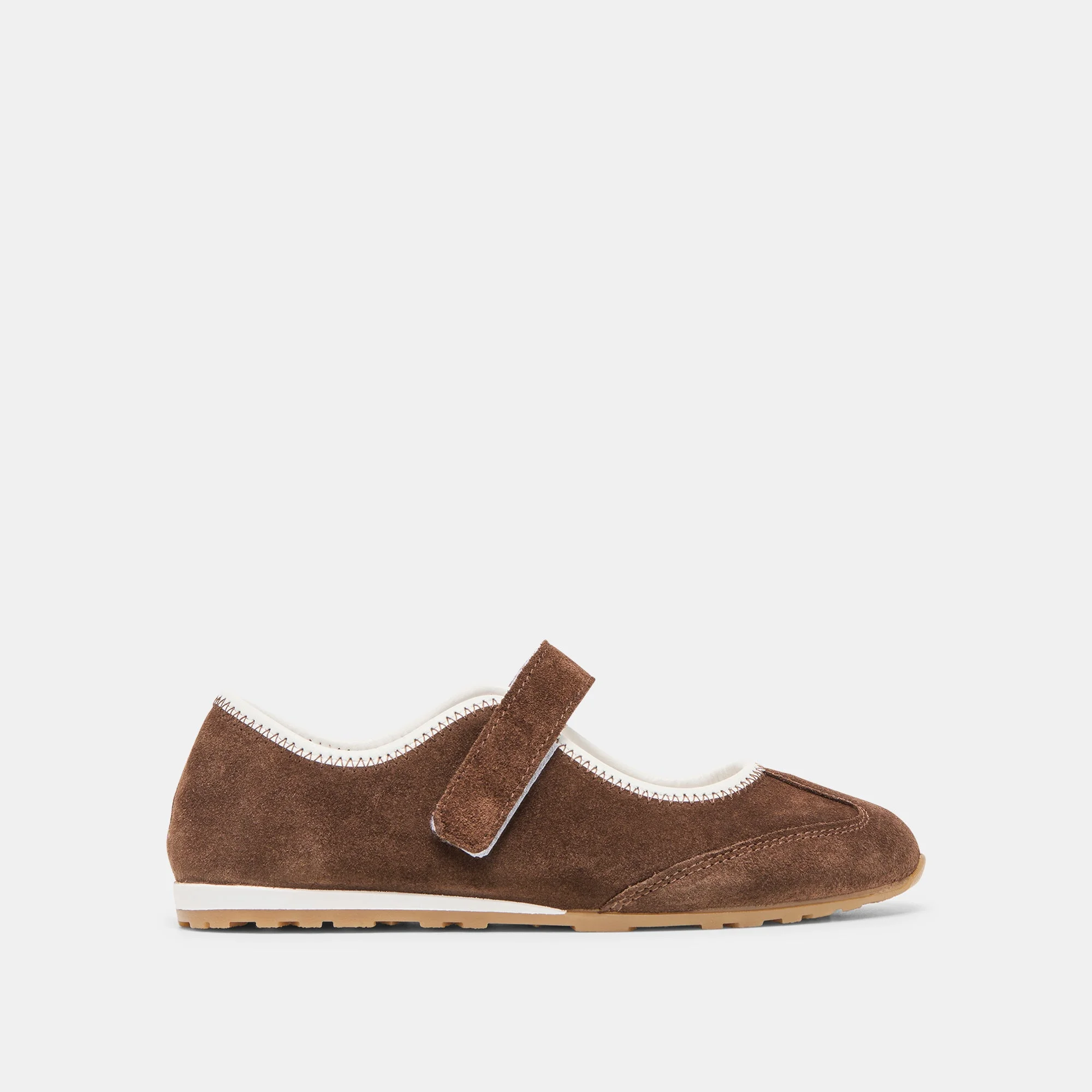 SOFYA SNEAKERS DK BROWN SUEDE - 1