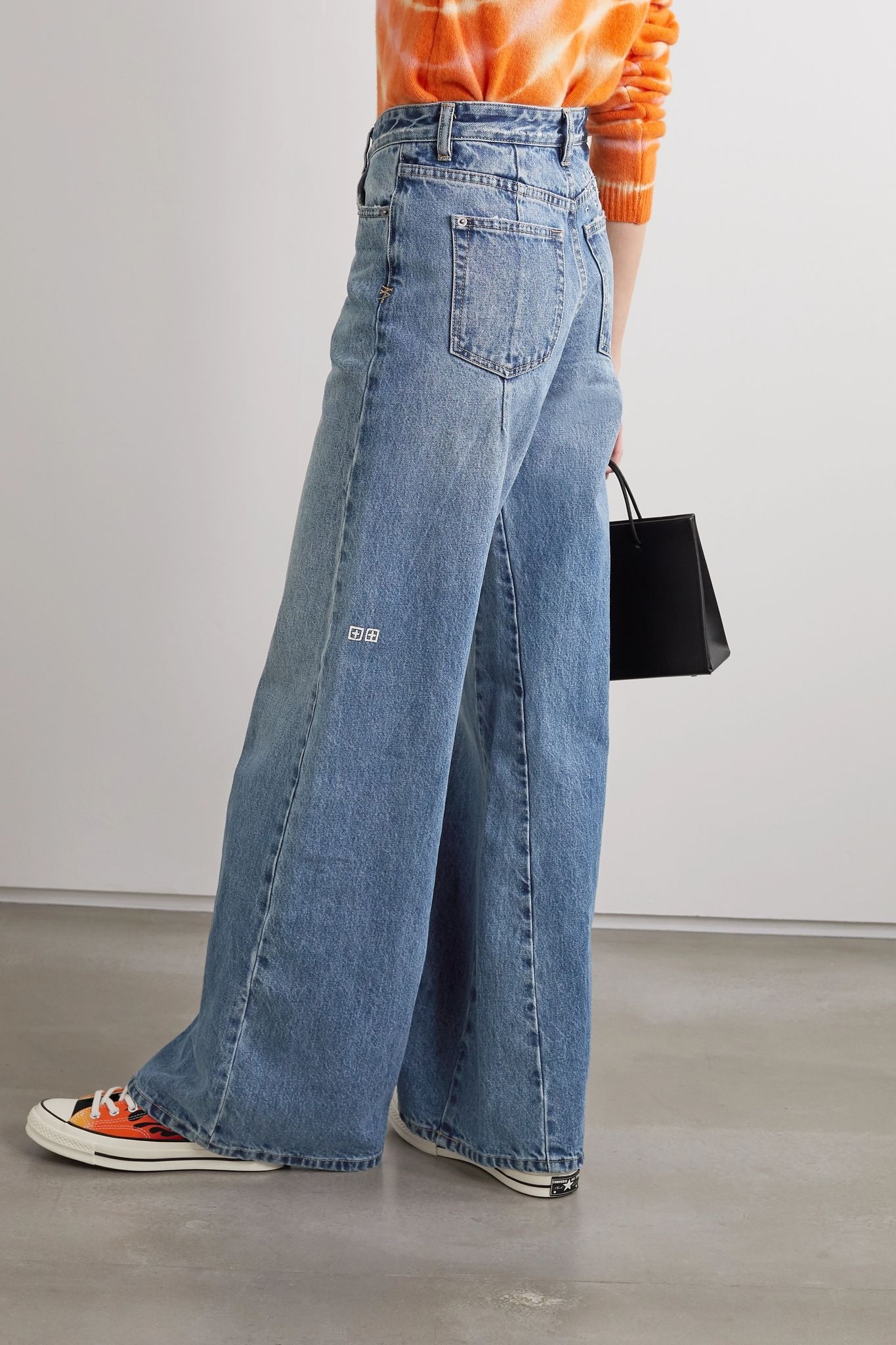 Kicker high-rise wide-leg jeans - 4