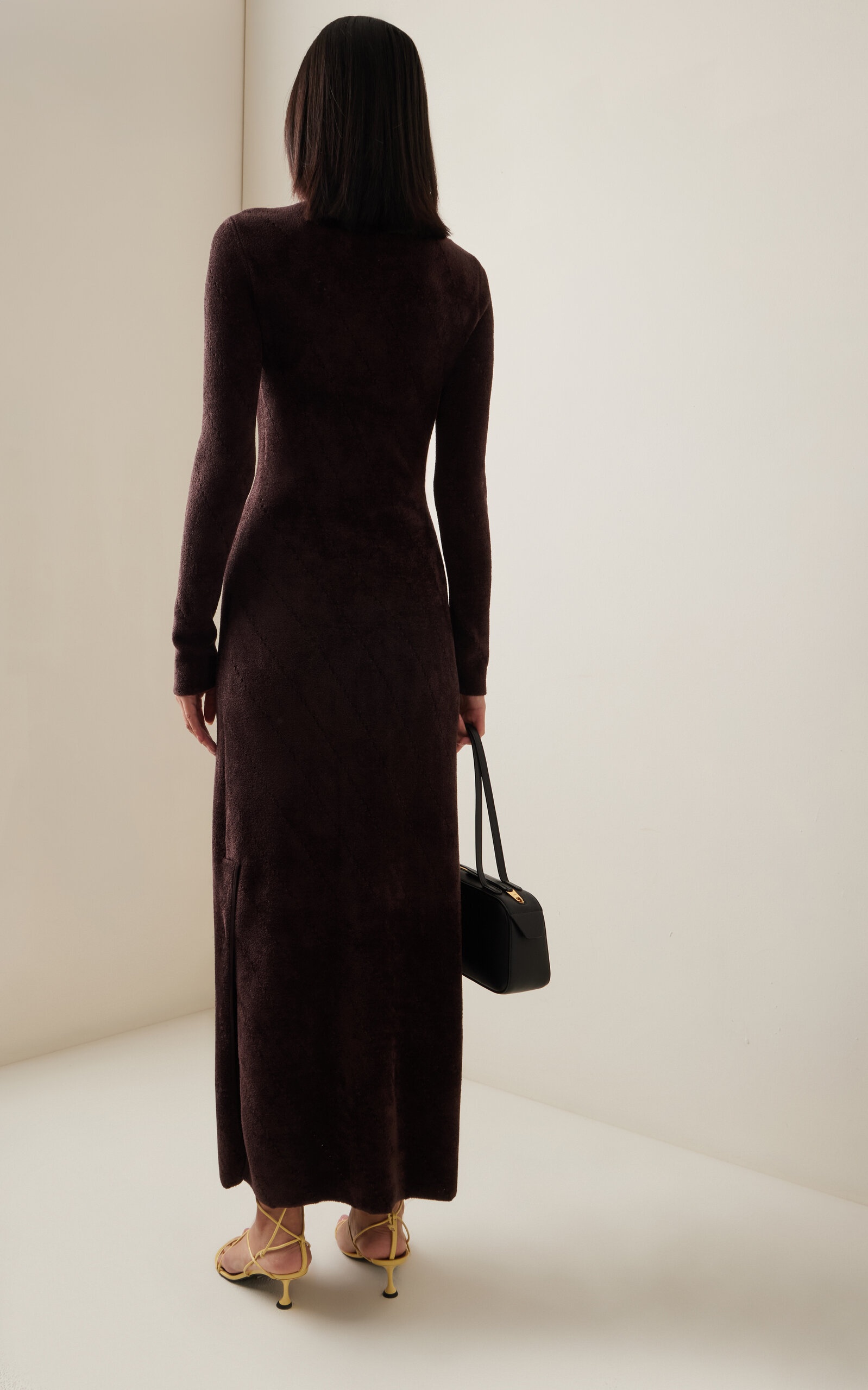 Jude Knit Chenille Midi Dress brown - 4
