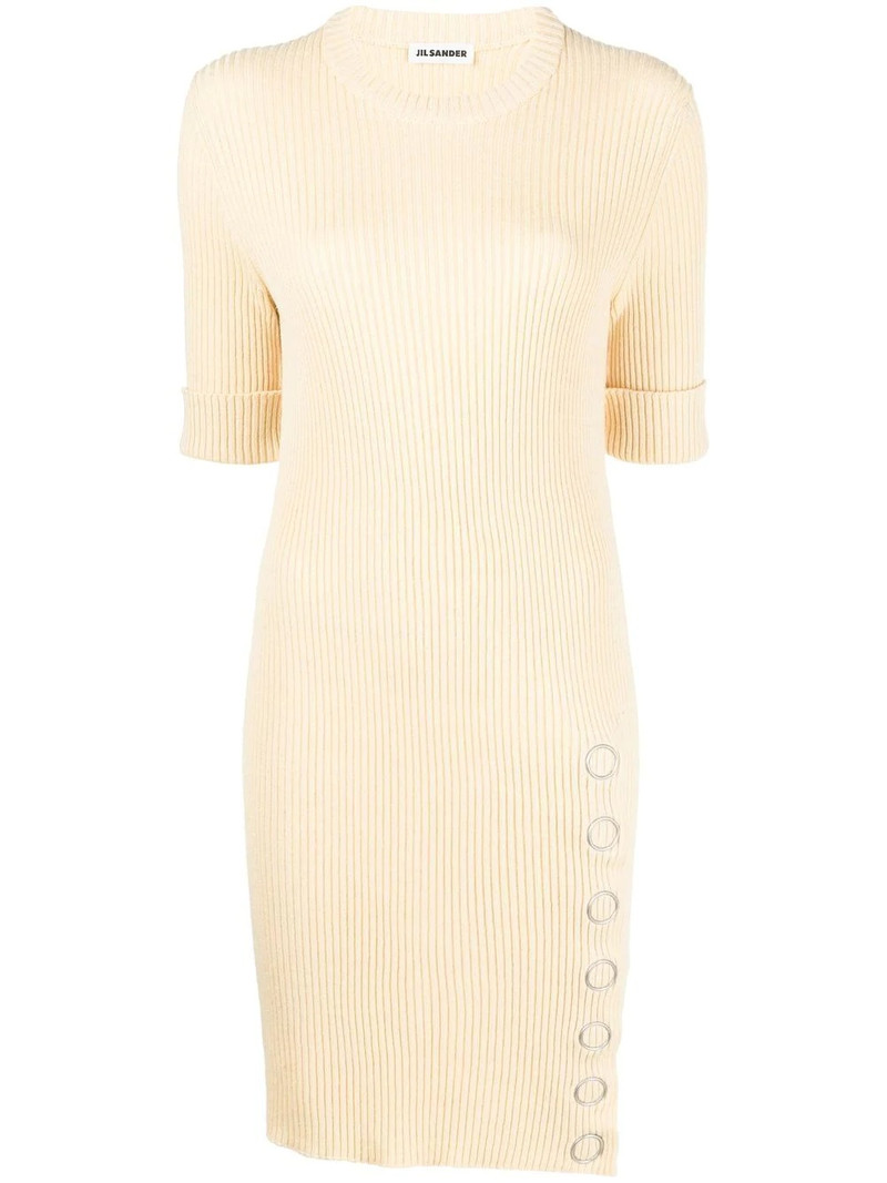 ribbed-knit short tunic dress 1
