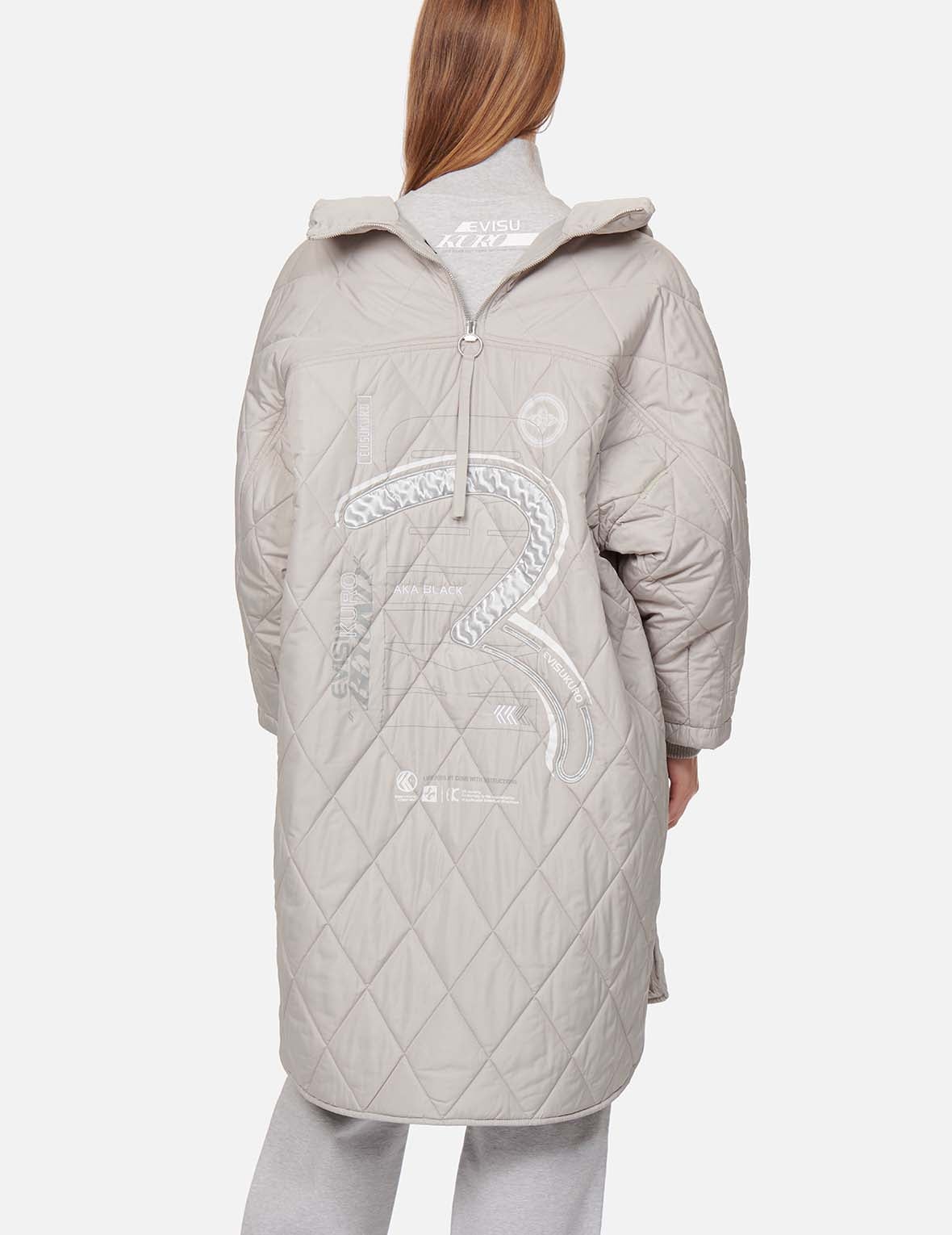 Seagull Appliqué Quilted Coat - 9