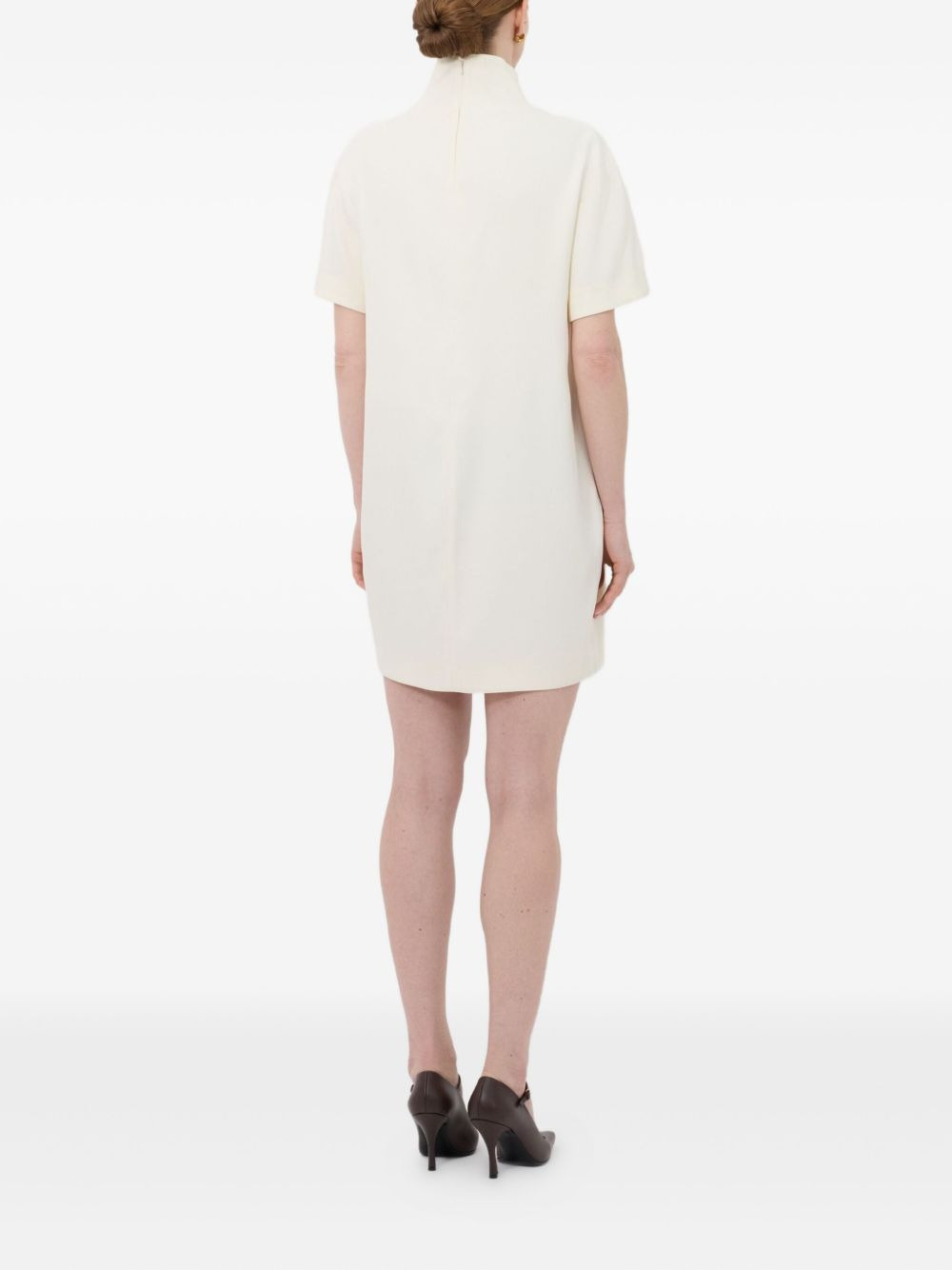 Elton mock-neck short-sleeve dress - 4