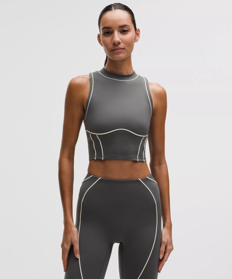 Ultralu Contour-Seam Cropped Tank Top 1