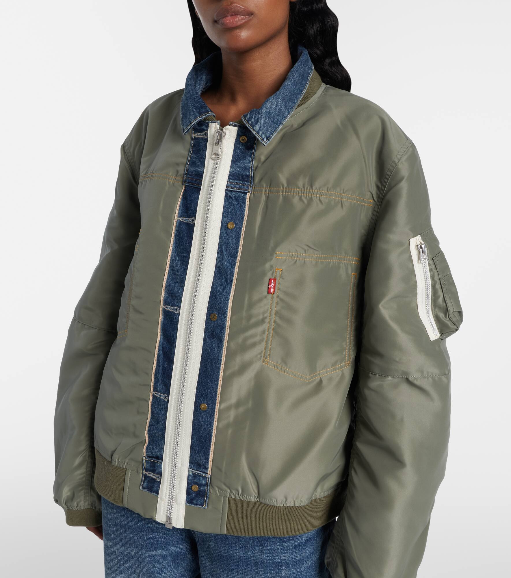 x Levi's® reversible denim and twill blouson - 7