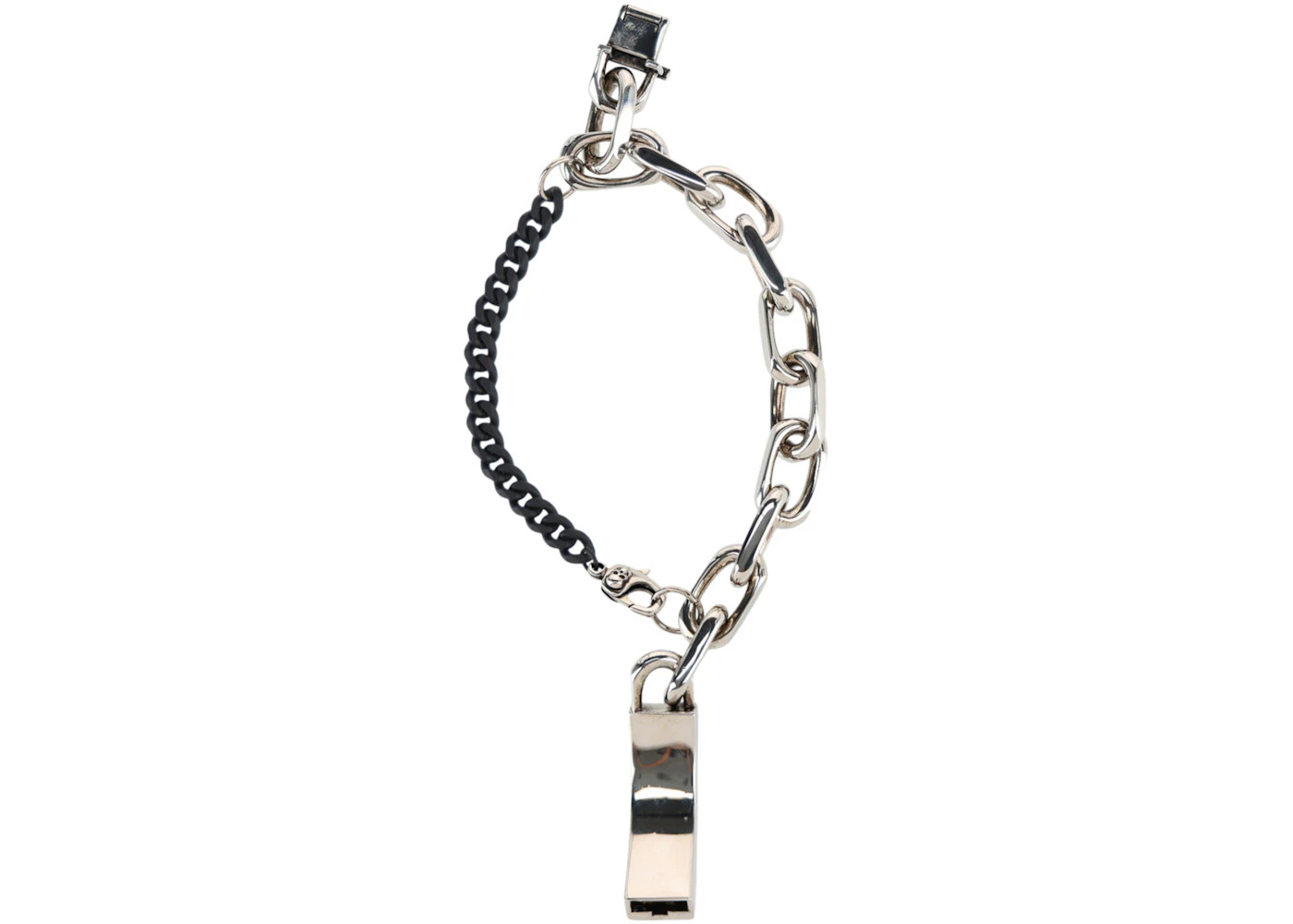 Alexander McQueen Graffiti Bracelet Silver/Black - 2