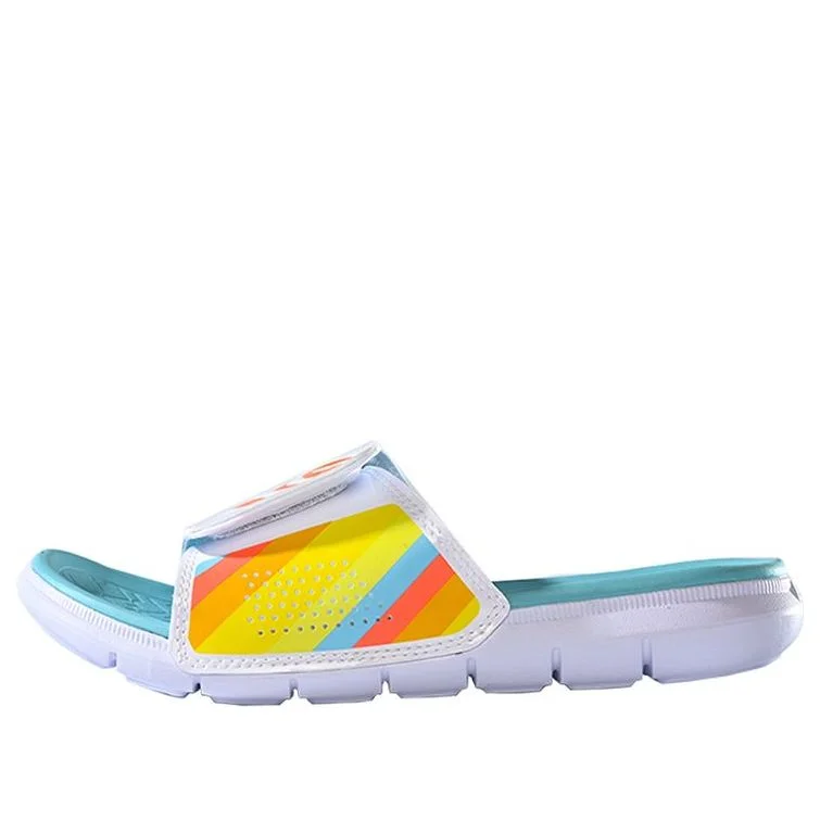 Li-Ning 1 Badfive Basketball Slides 'Blue Multi' ABTR007-1 - 1