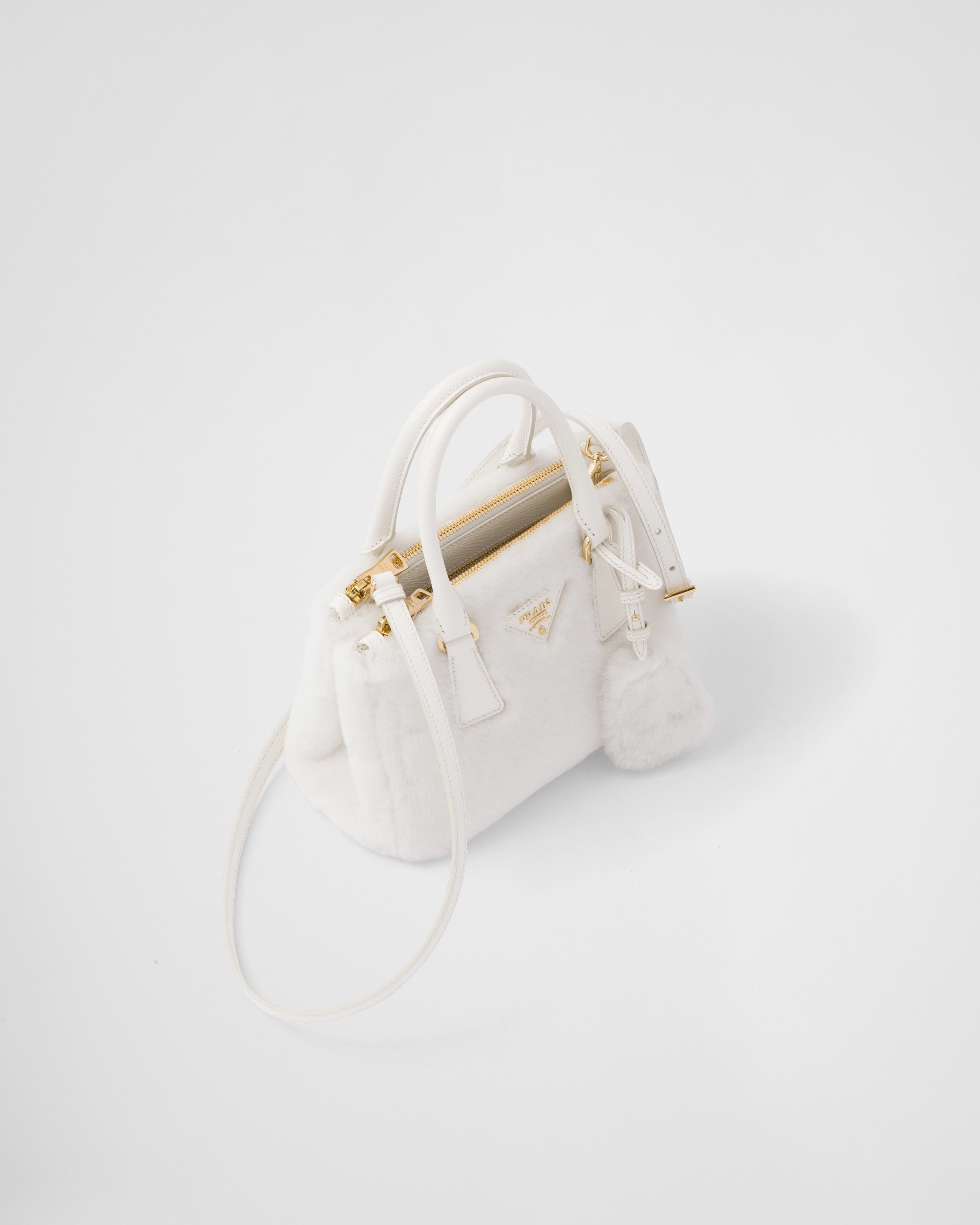 Prada Galleria shearling mini-bag - 3