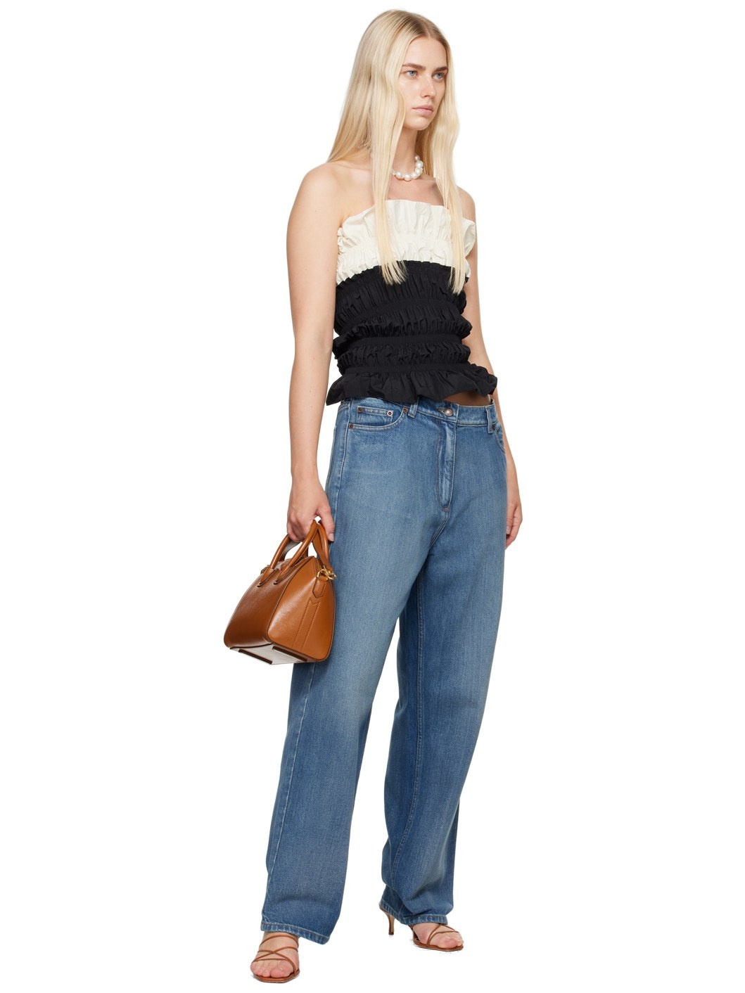 Indigo Loose Leg Jeans - 4