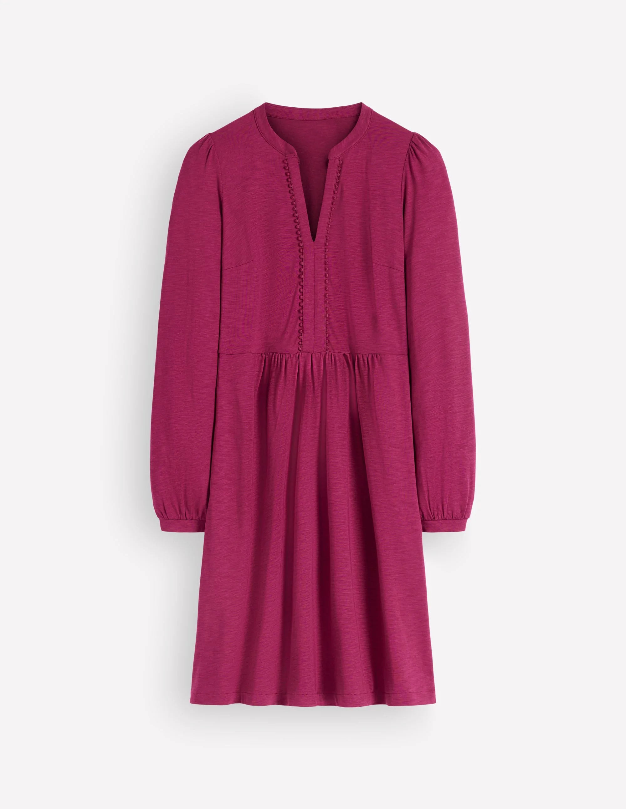 Naomi Relaxed Jersey Dress-Beet Red - 1