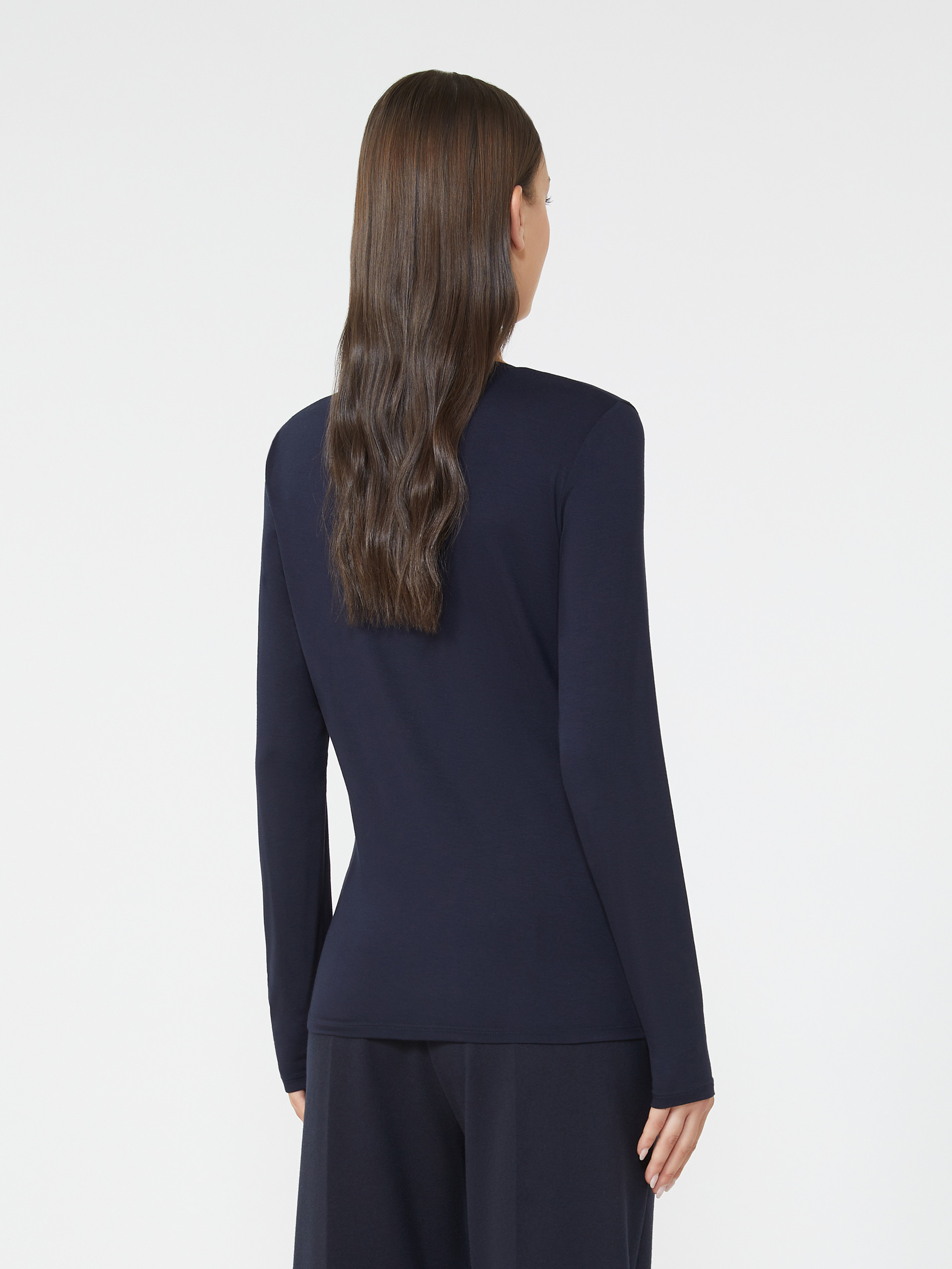 MULTIE Stretch jersey basic T-shirt - 4