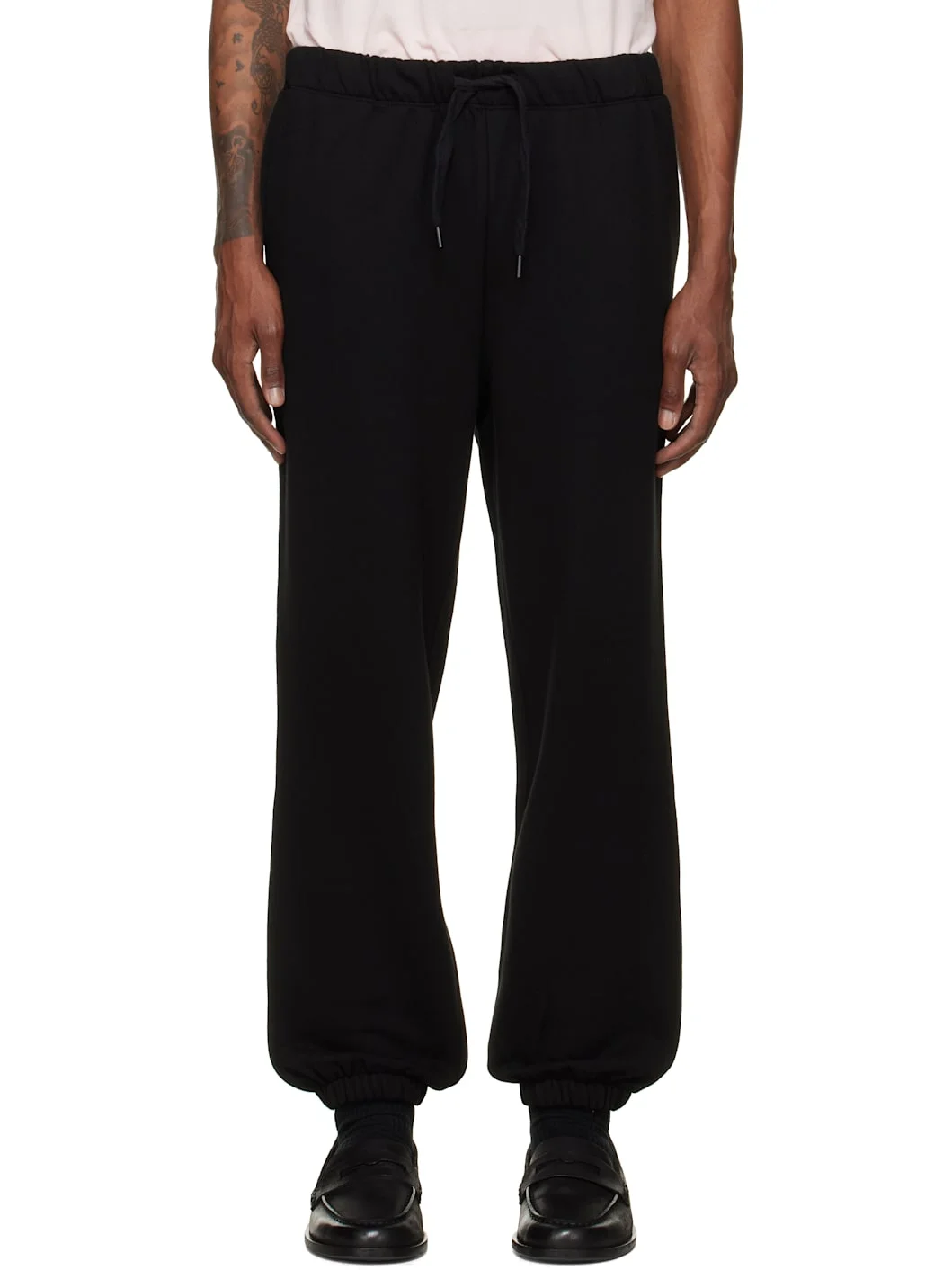 Black Drawstring Sweatpants - 1