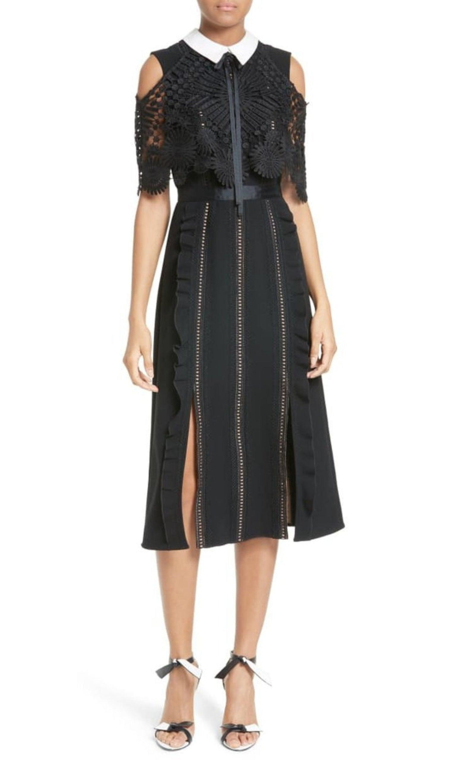 Hinkley Cold Shoulder Midi Dress - 3