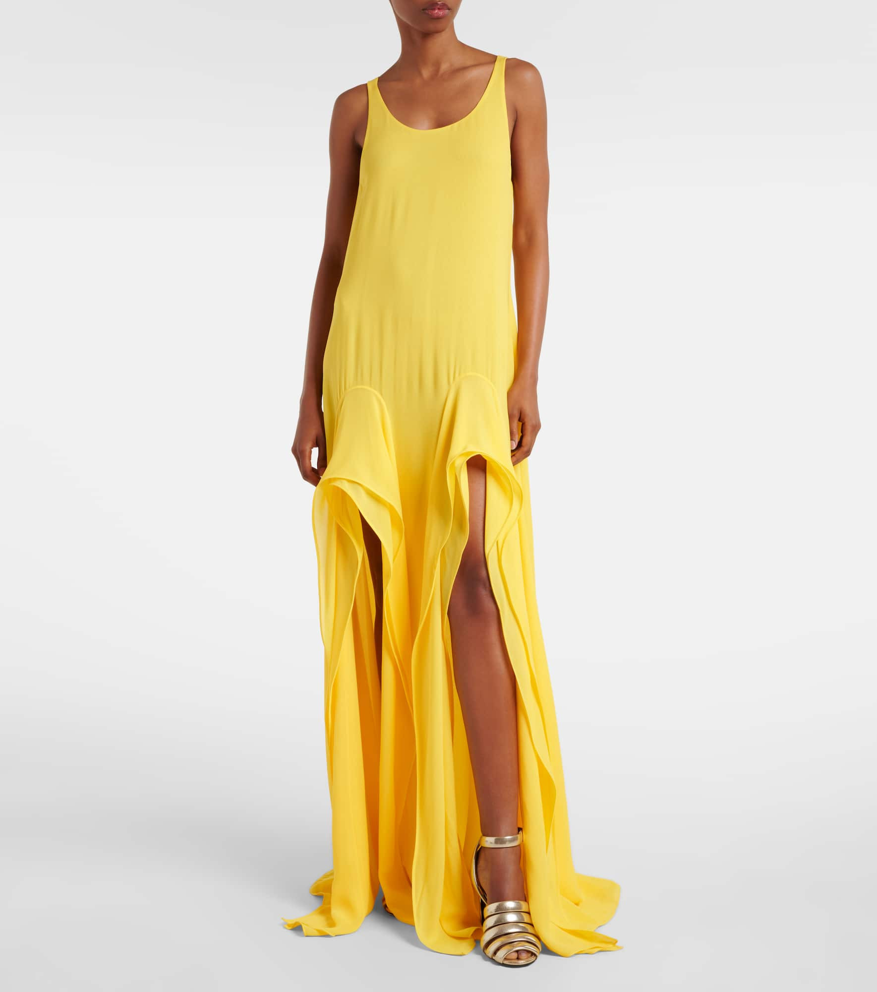 Ruffled georgette maxi dress - 2