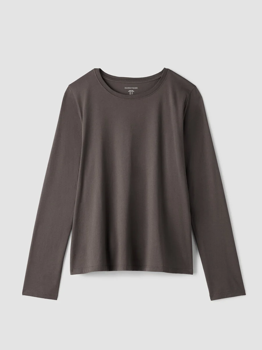 Organic Pima Cotton Jersey Long-Sleeve Tee - 1