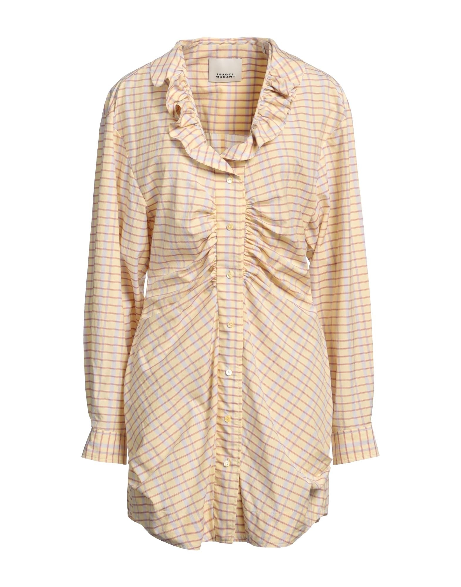 Light yellow Women's Shirt Dress - 1