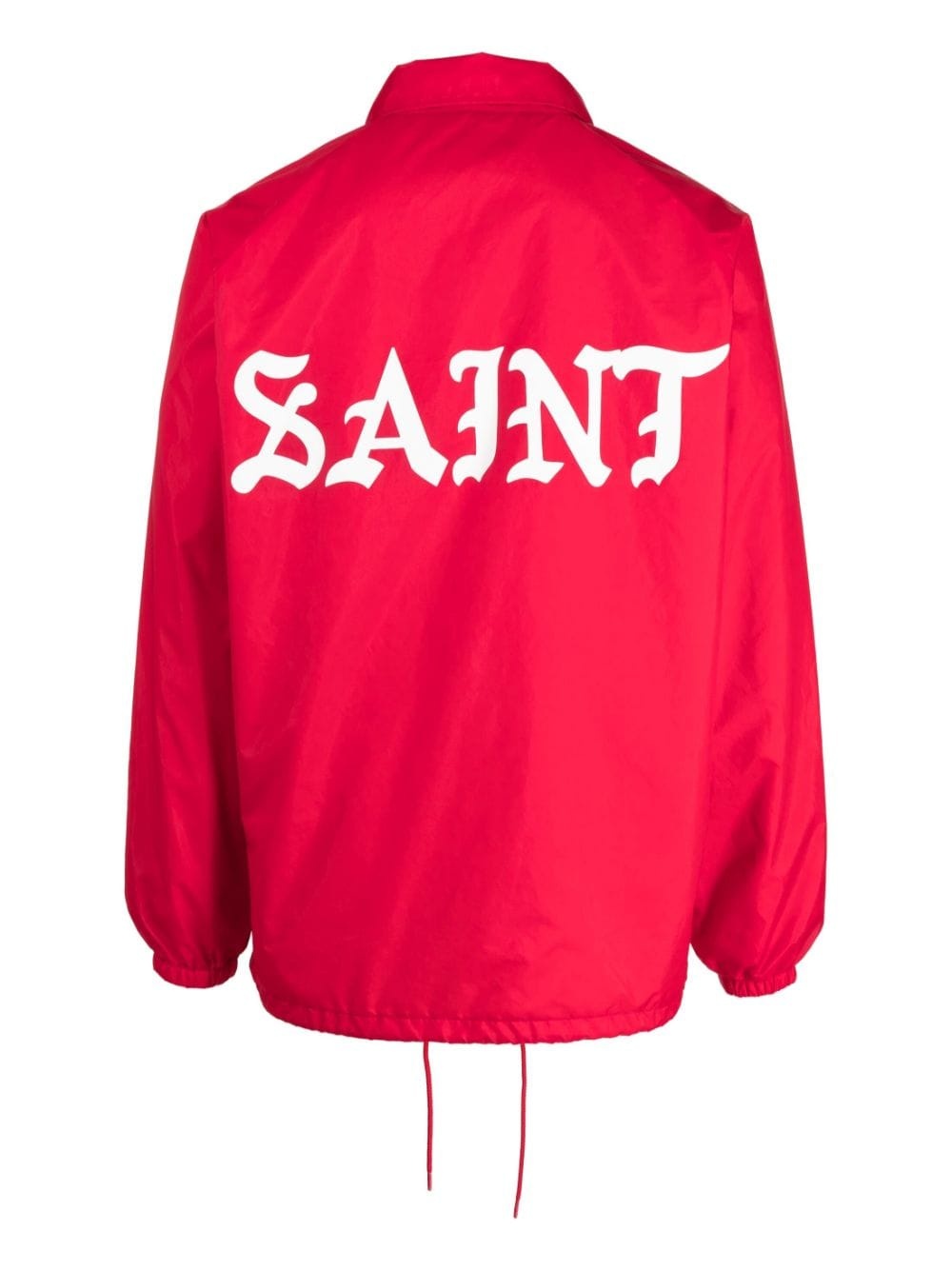 logo-print shirt jacket - 2
