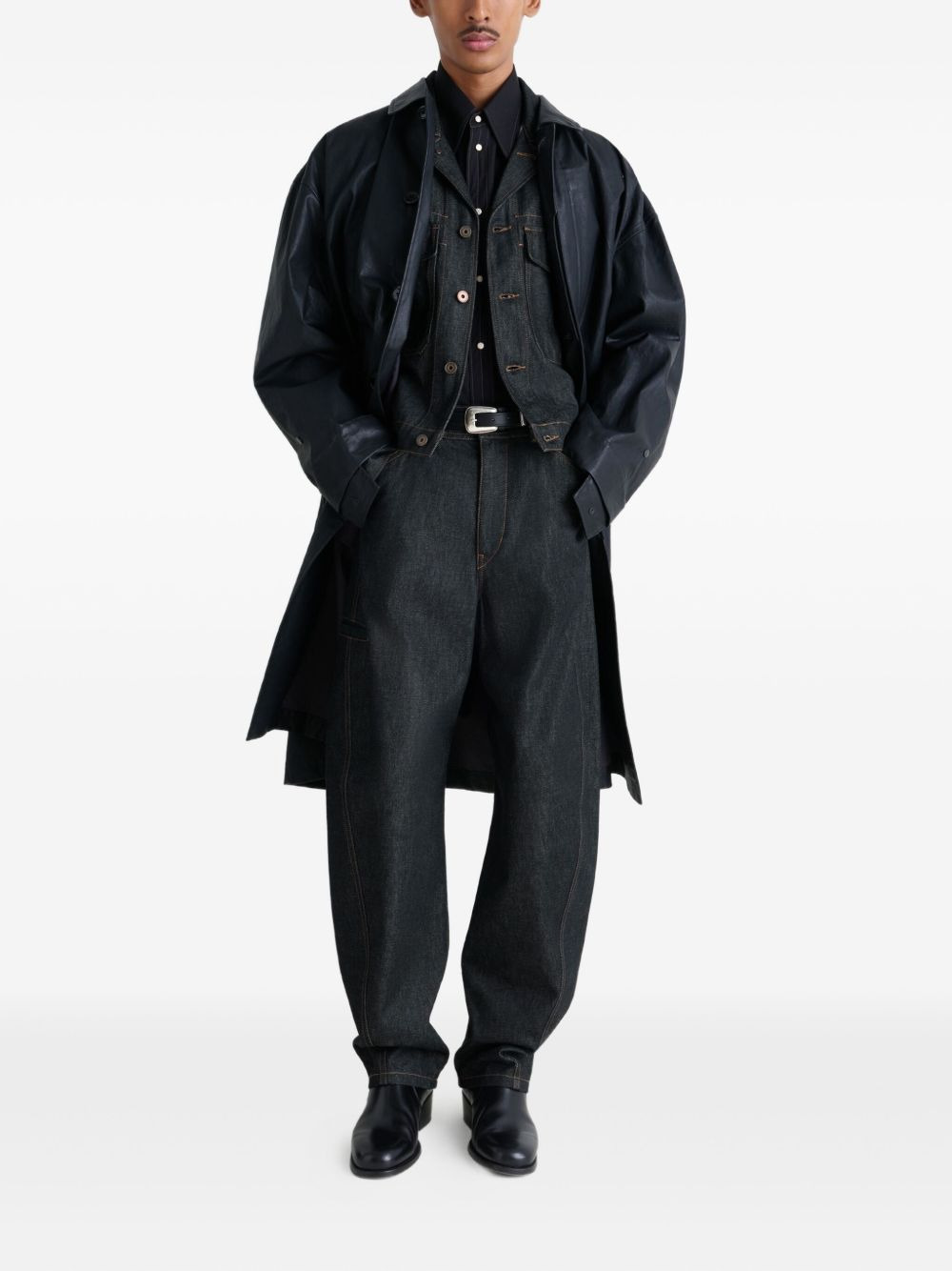 Twisted Workwear panel jeans - 2