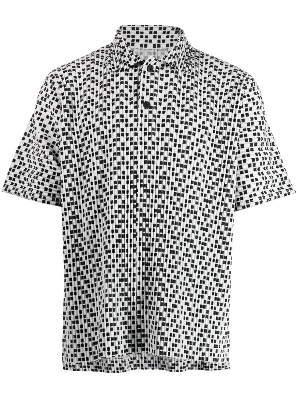 check-pattern polo shirt - 1