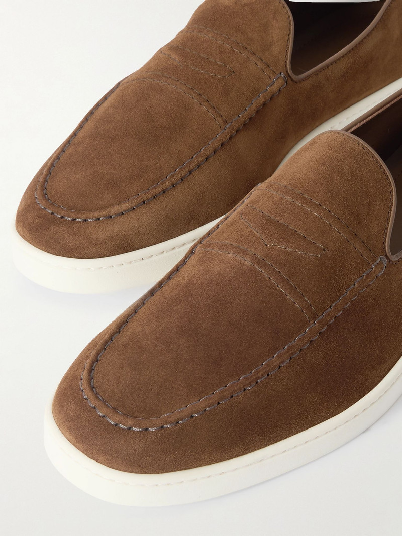 Peebles Suede Loafers Brown 5
