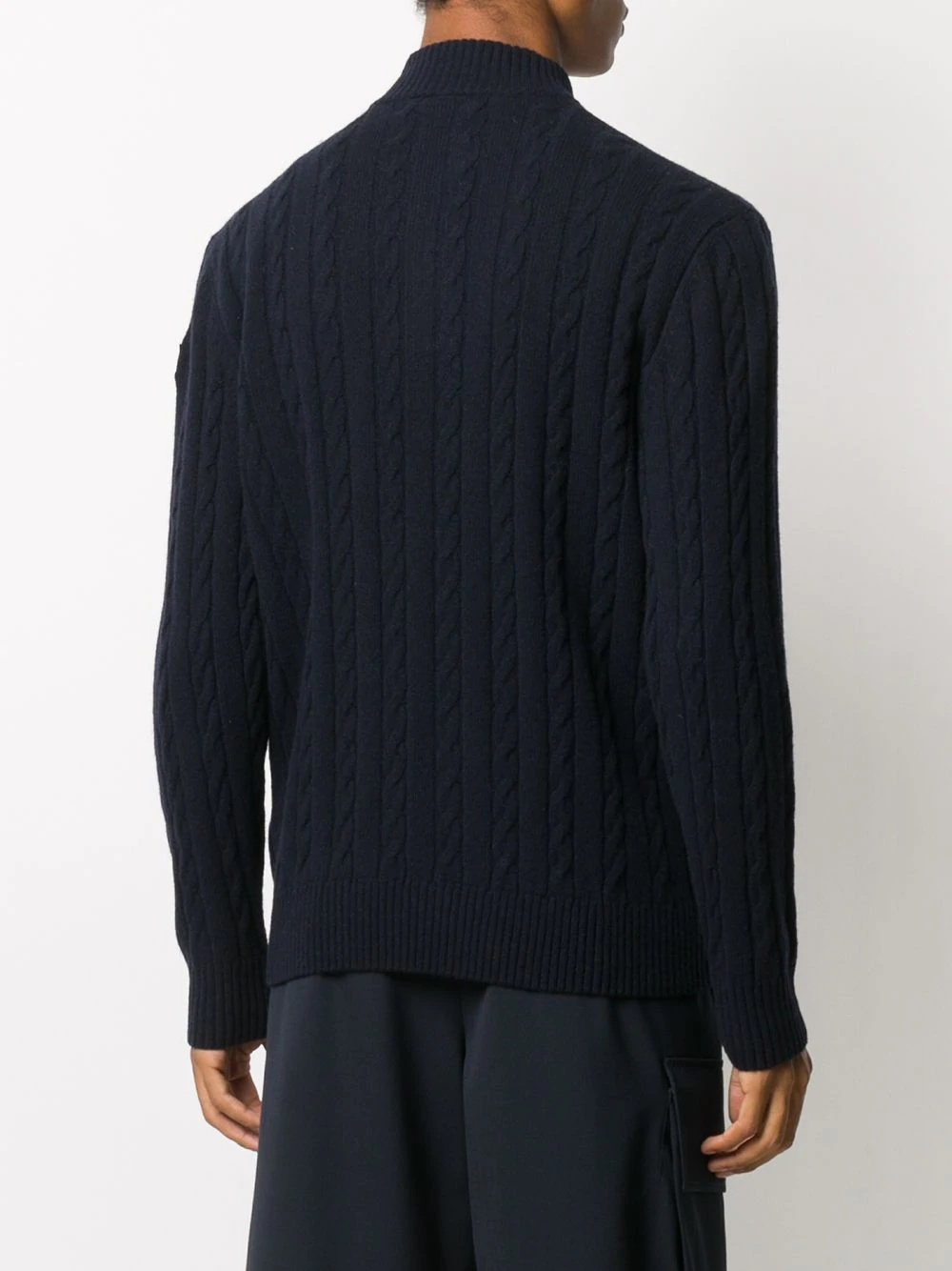 ribbed-knit zipped jumper  - 4