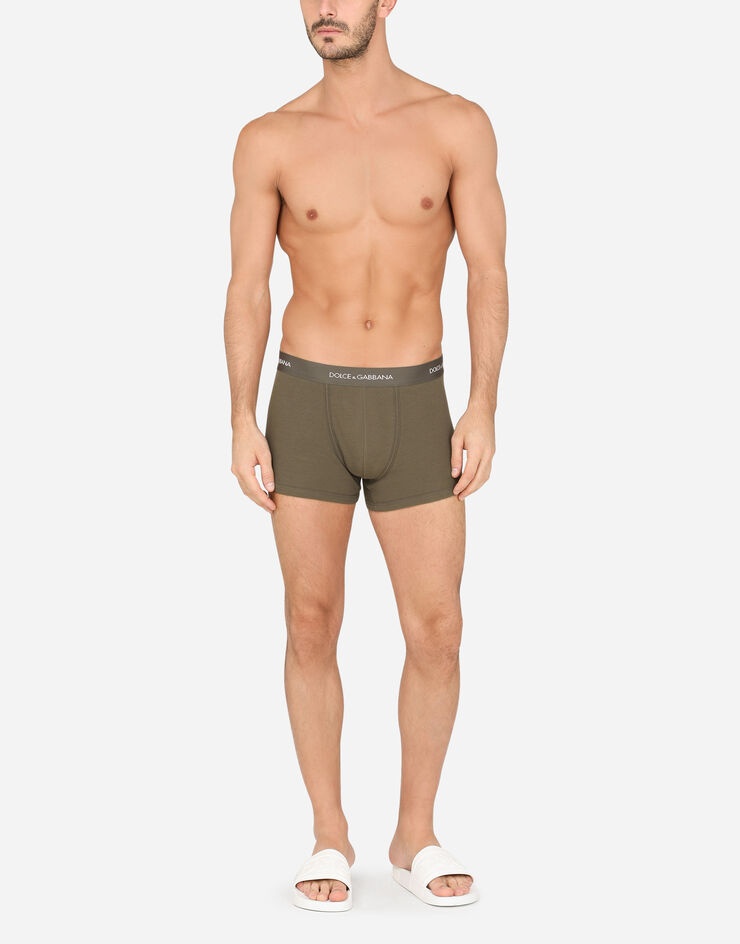 Fine-rib cotton boxers - 2