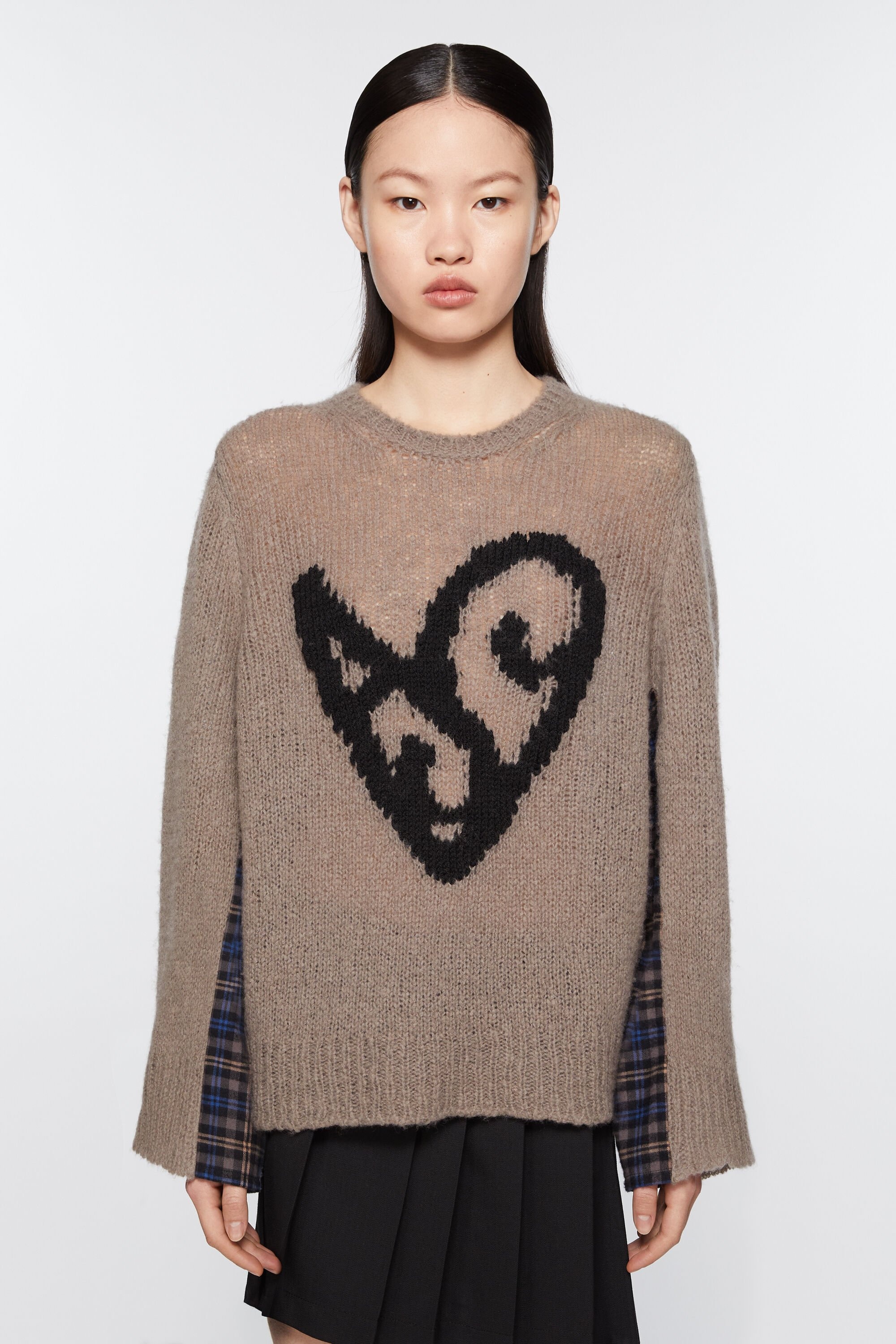 Deconstructed jumper - Taupe grey - 2