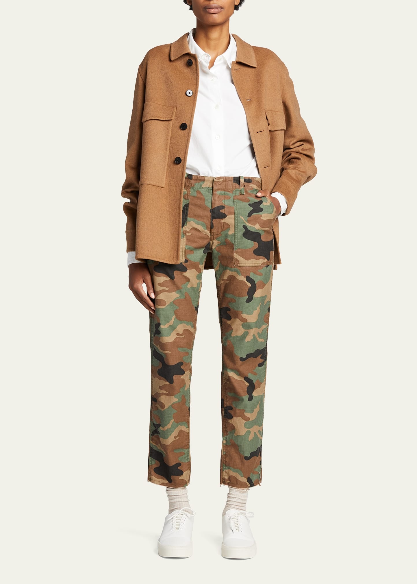 Jenna Cropped Raw-Edge Pants - 2