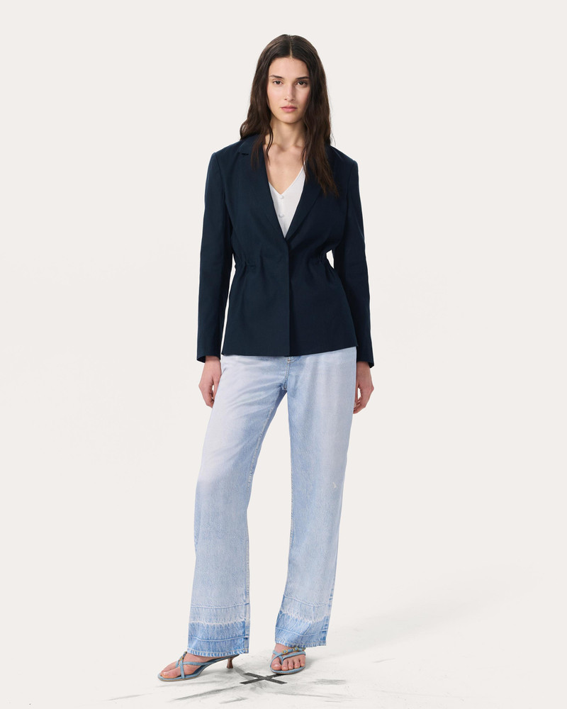 rag & bone Spencer Linen-Blend Blazer outlook