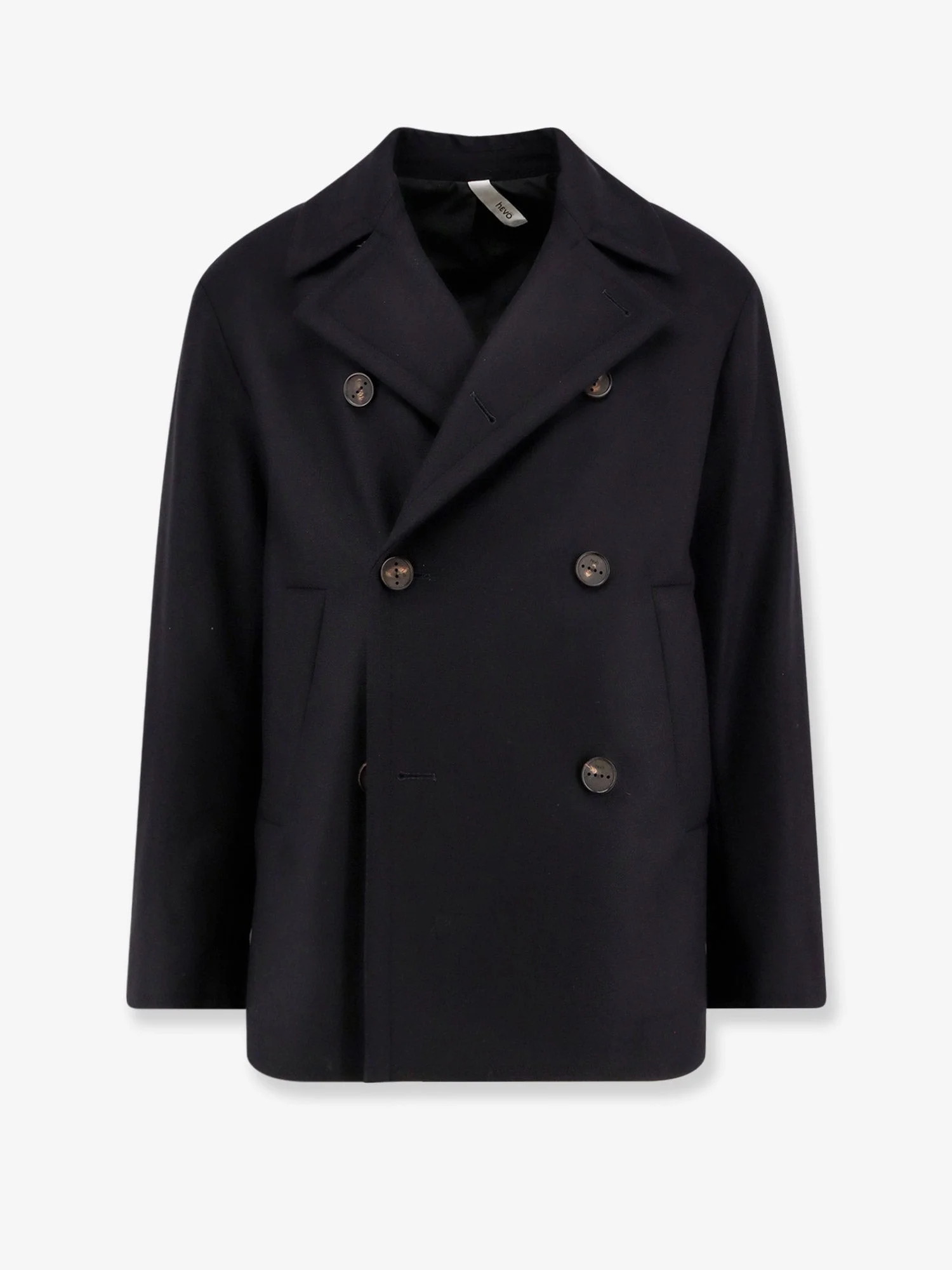 Hevo Trani Double-Breasted Wool Blend Coat - 1