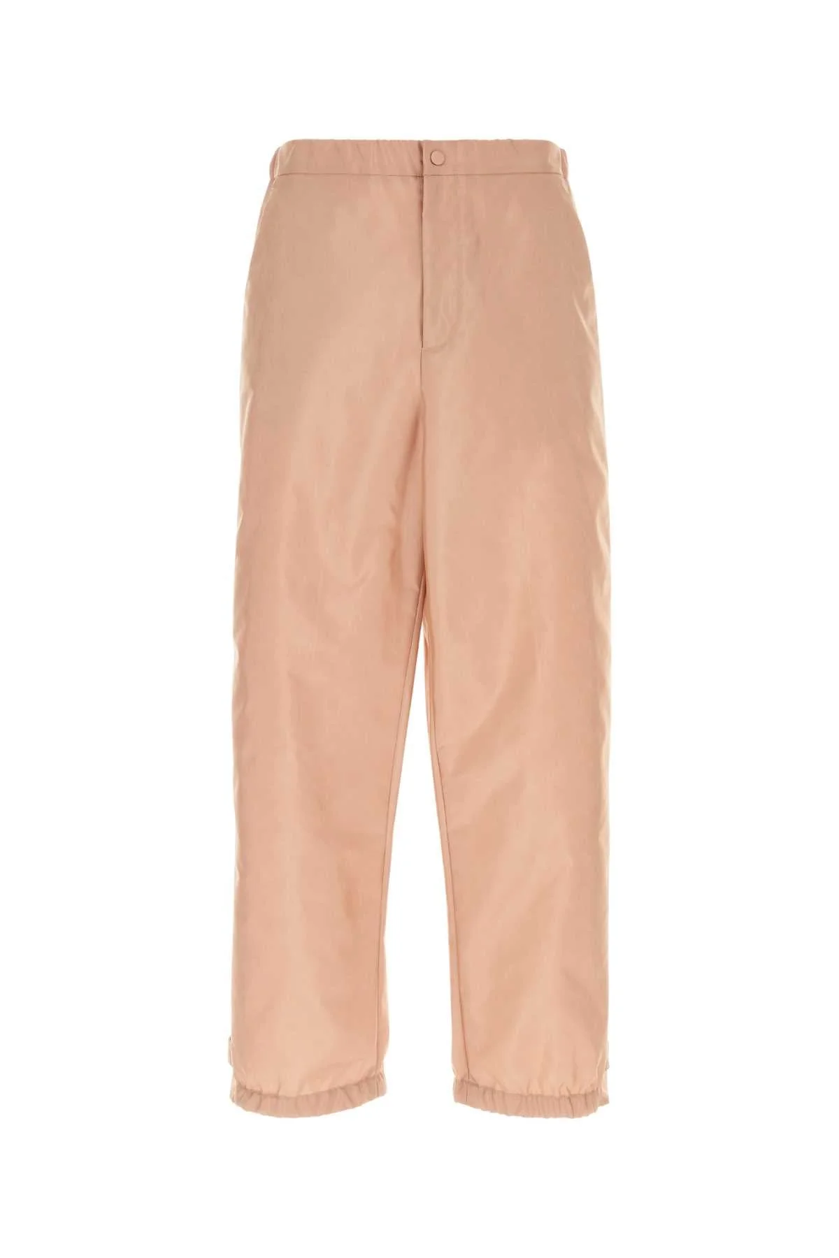 Valentino Garavani Men Powder Pink Nylon Pant - 1
