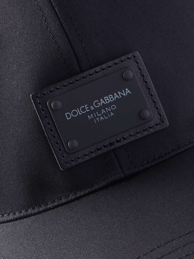 Dolce & Gabbana Logo-Appliquéd Cotton-Blend Twill Baseball Cap outlook