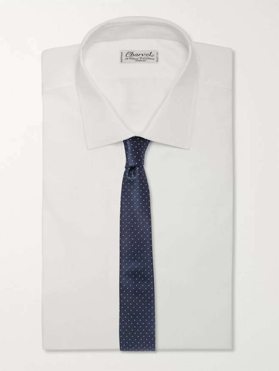 Lanvin 7cm Pin-Dot Silk-Faille Tie outlook