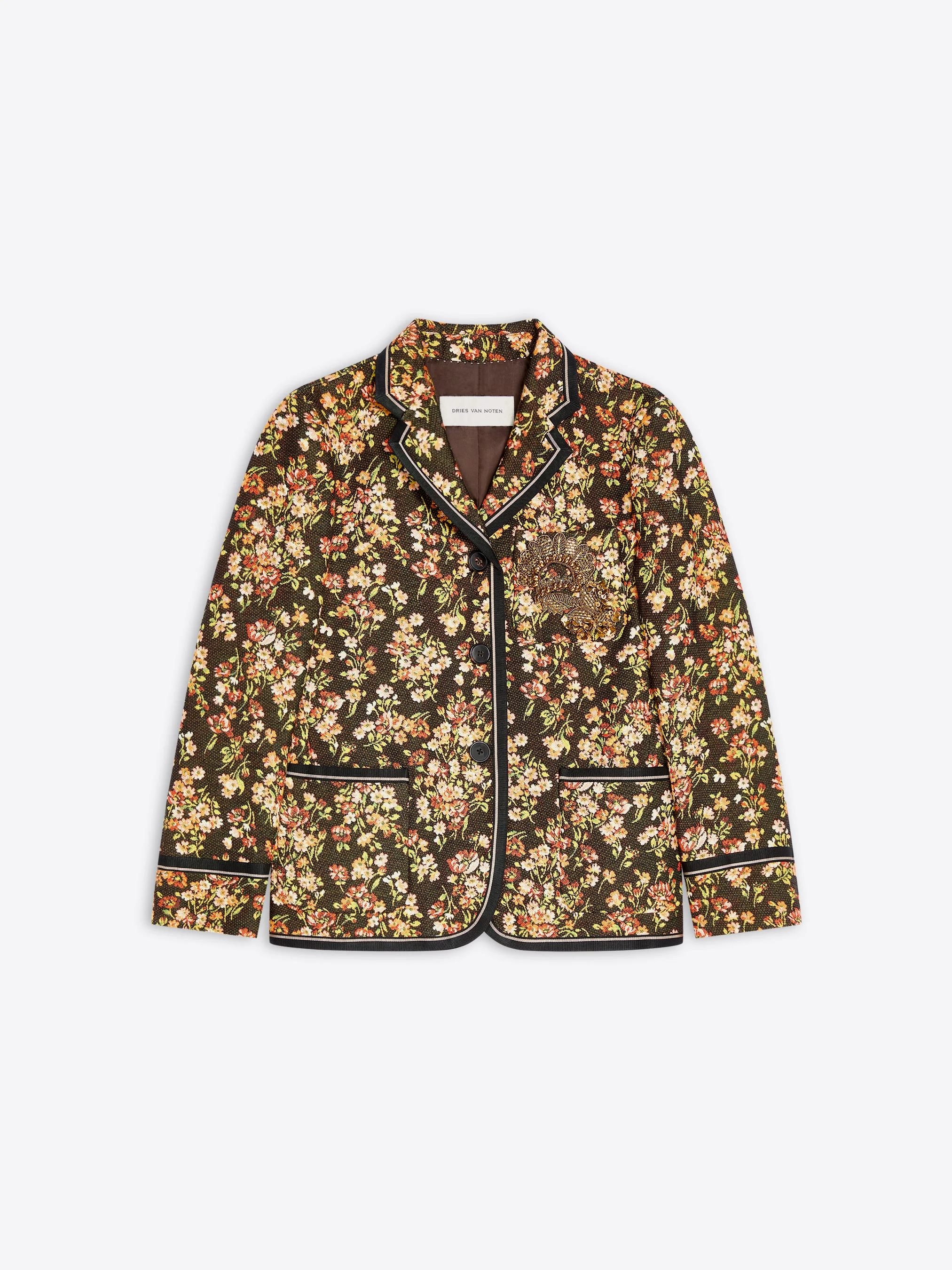 BOXY FLORAL BLAZER - 1