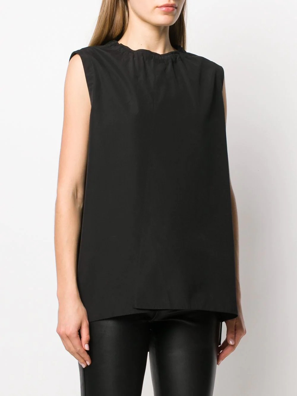 gathered neck top - 3