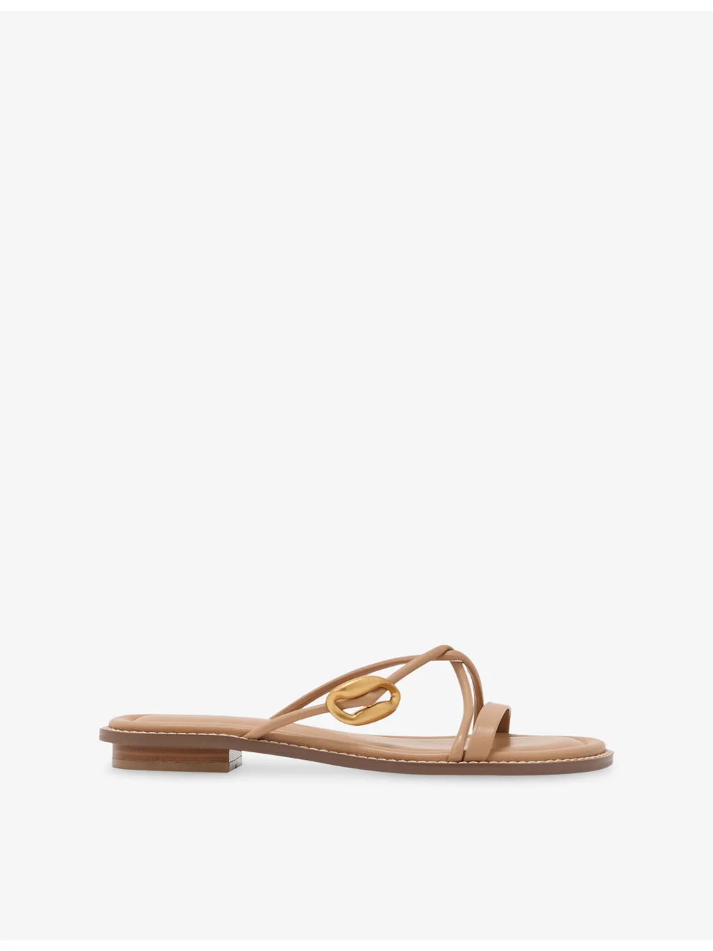 Raina Flat Leather Sandals - 1