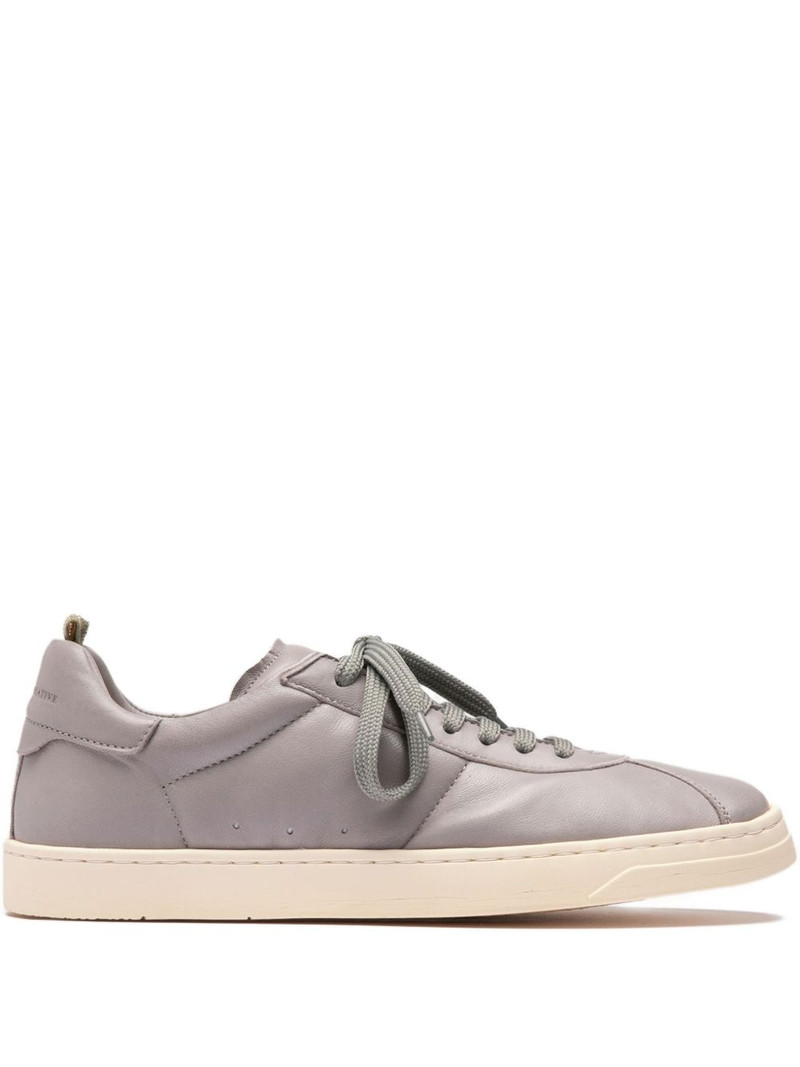Karma leather lace-up sneakers 1