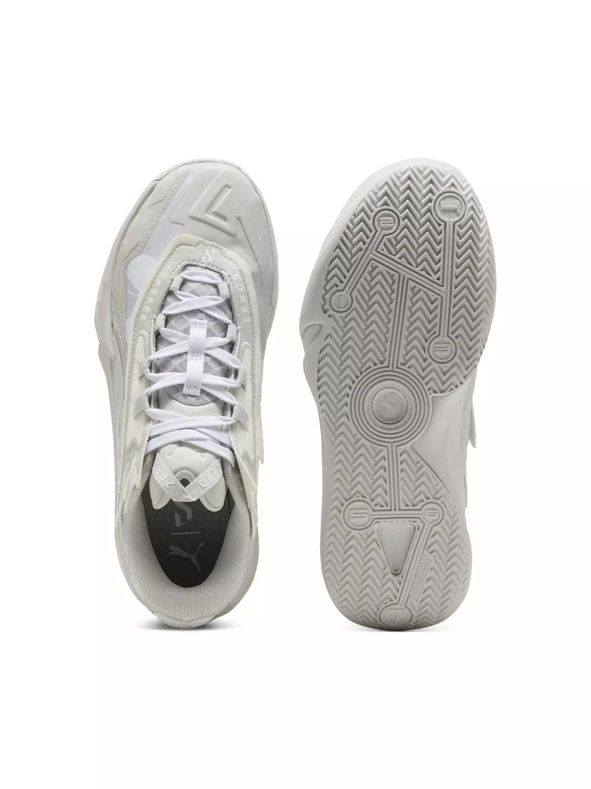 PUMA Scoot Zeros II "Glacial Grey/PUMA White" Men's Basketball Shoe - 4