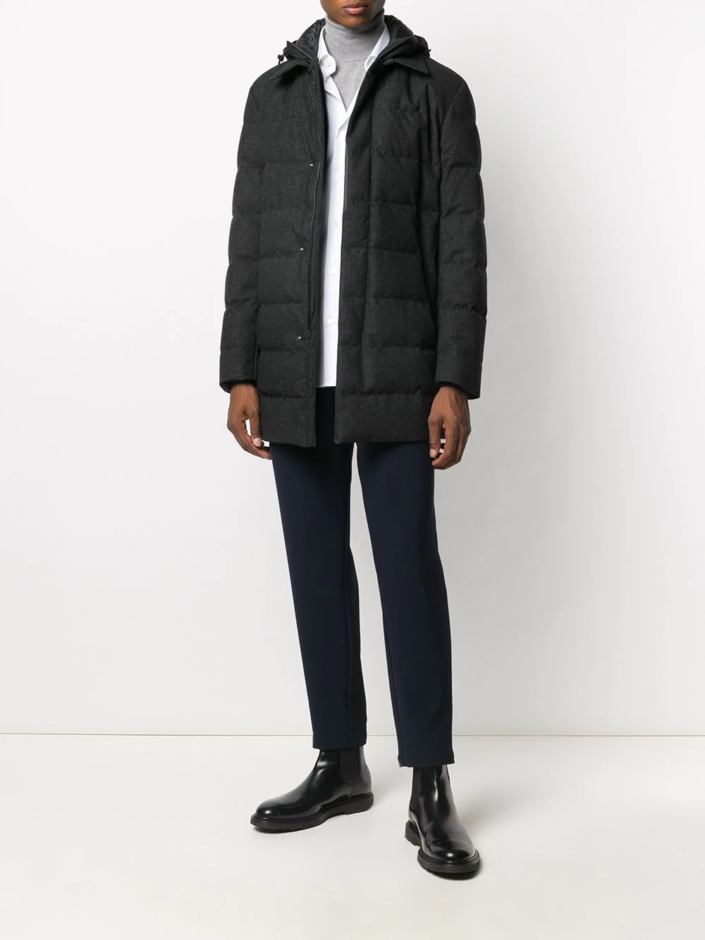 mid-length padded coat - 2