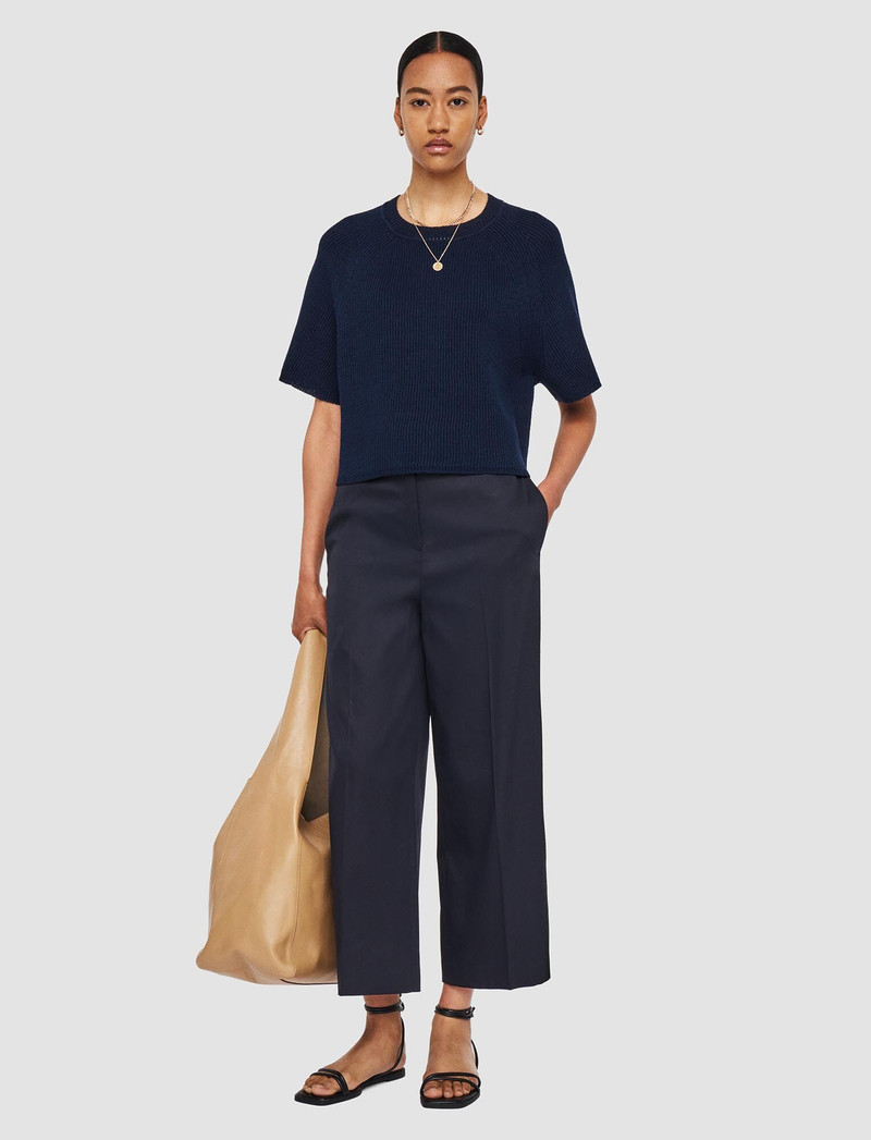 JOSEPH Temple Light Gabardine Stretch Trousers outlook