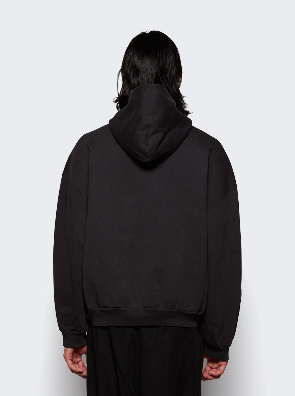 Zip Up Hoodie Washed Black - 4