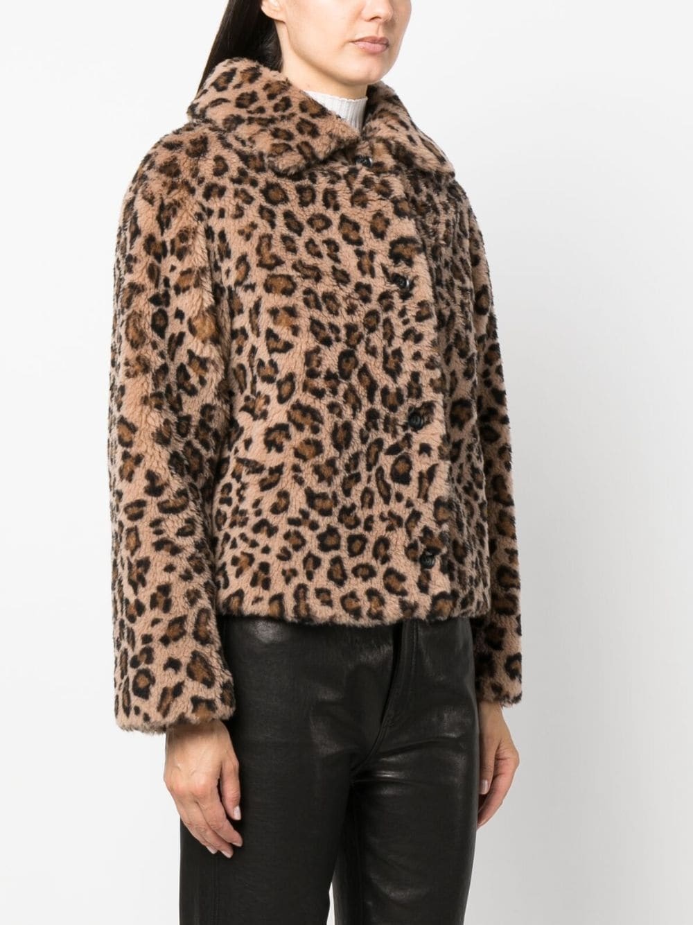 leopard-print wool jacket - 3