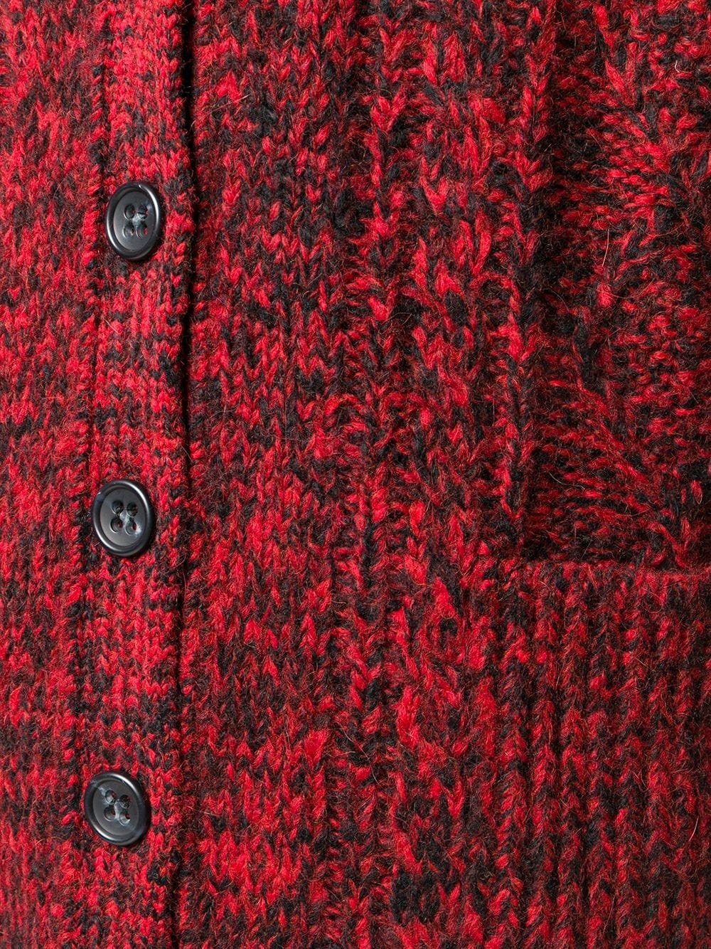 Red Girl embroidery cardigan - 5