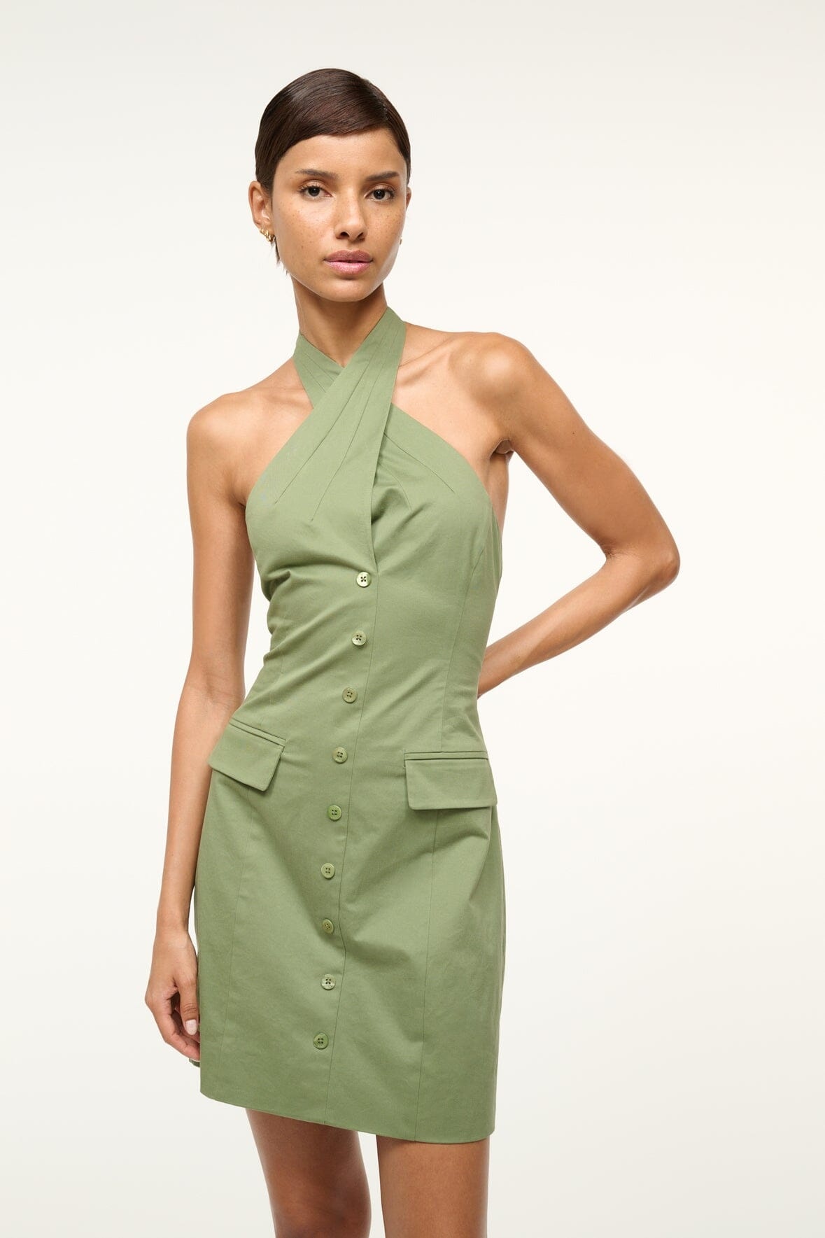 STAUD HAVEN DRESS MOSS - 3