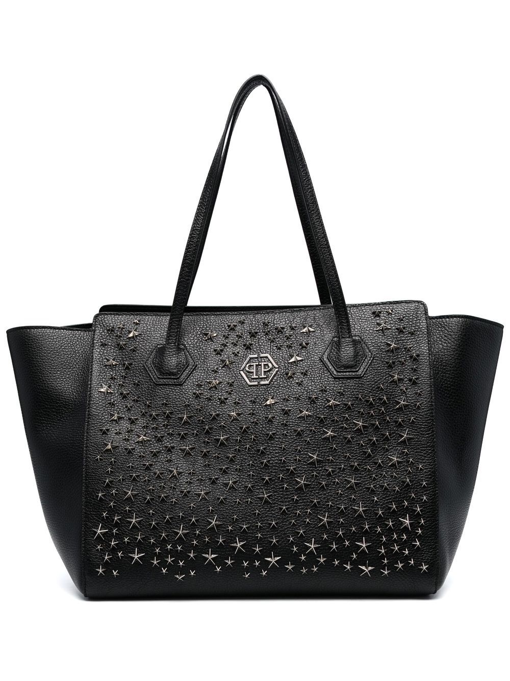 star stud embellished tote bag - 1