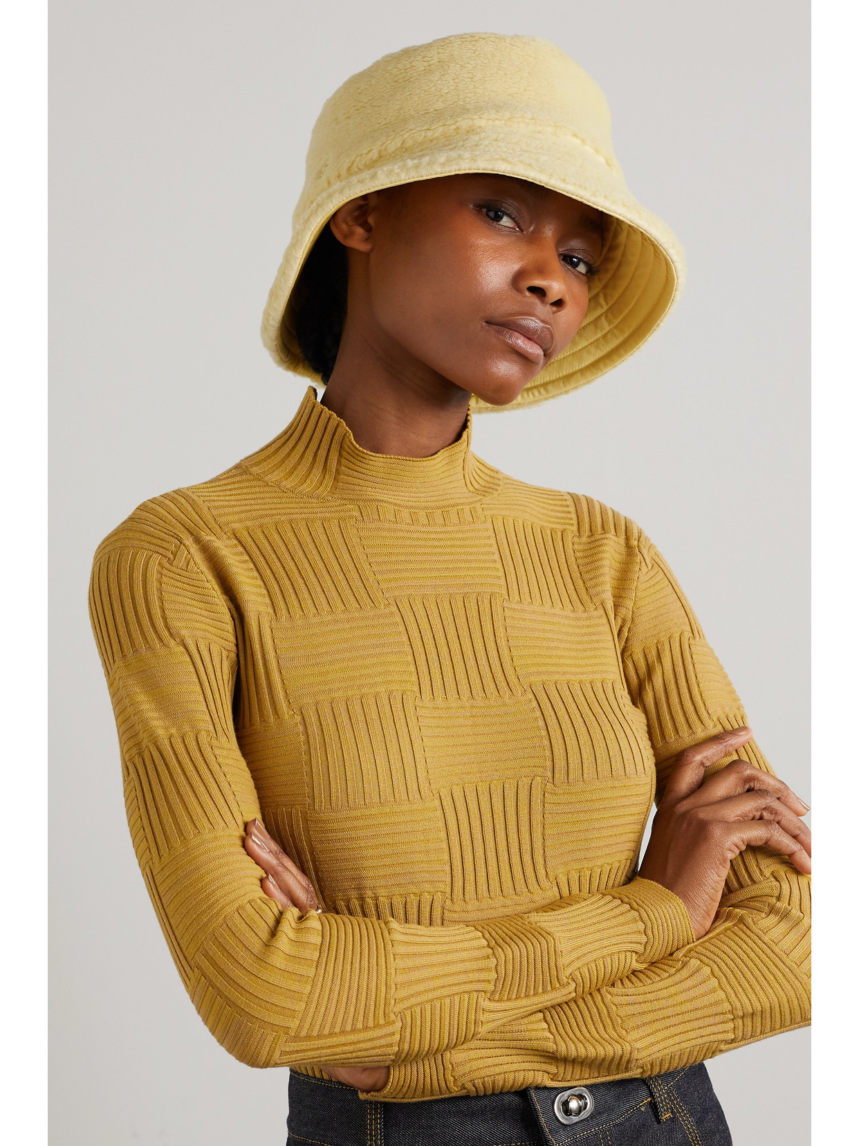 Zita Reversible Cashmere And Silk-blend Bucket Hat - 4