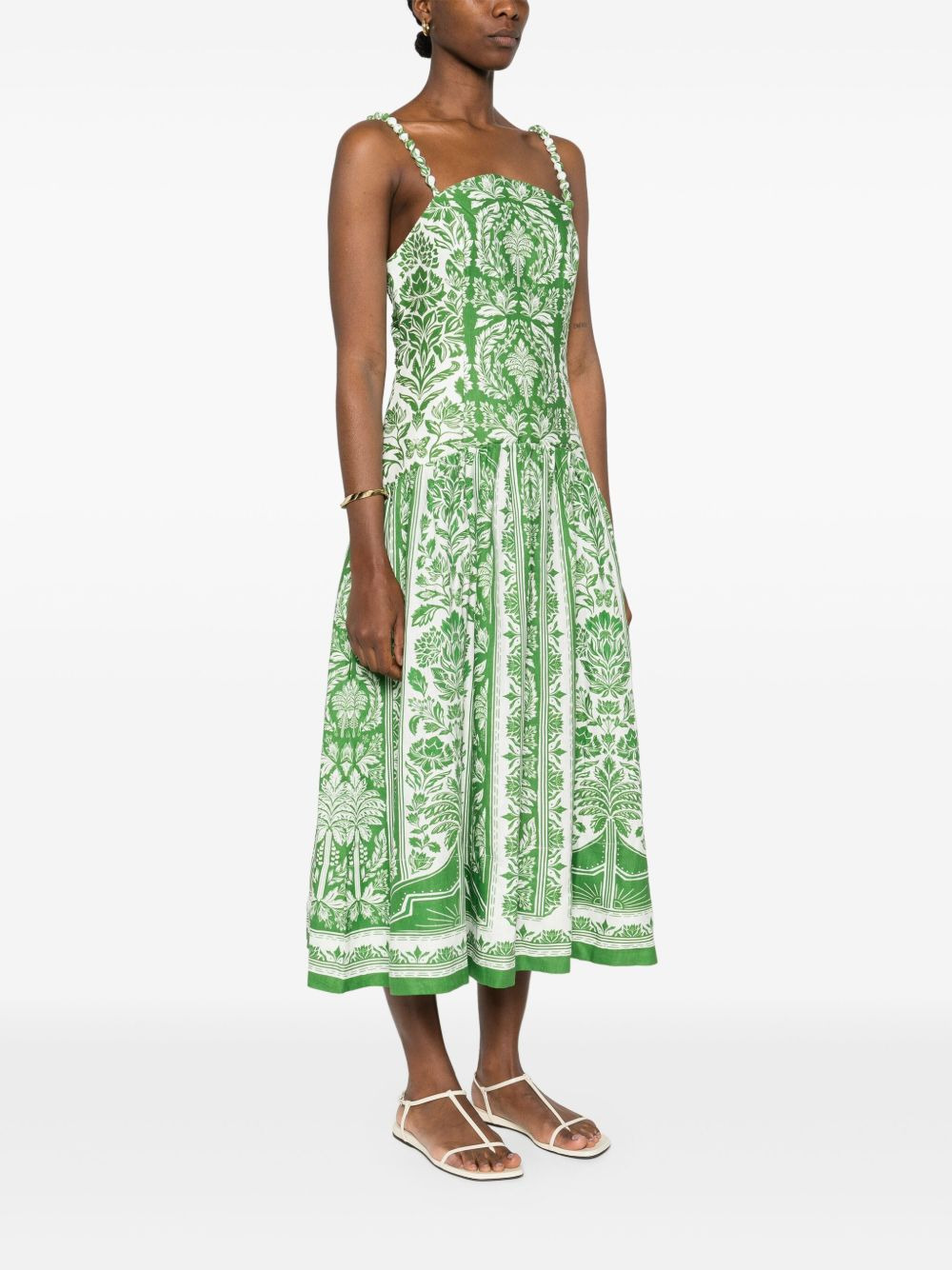 Delicate Tapestry midi dress - 3