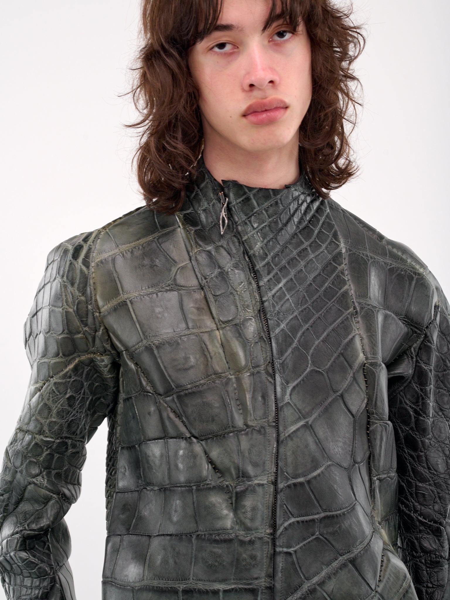 Distortion Alligator Aviator Jacket - 5
