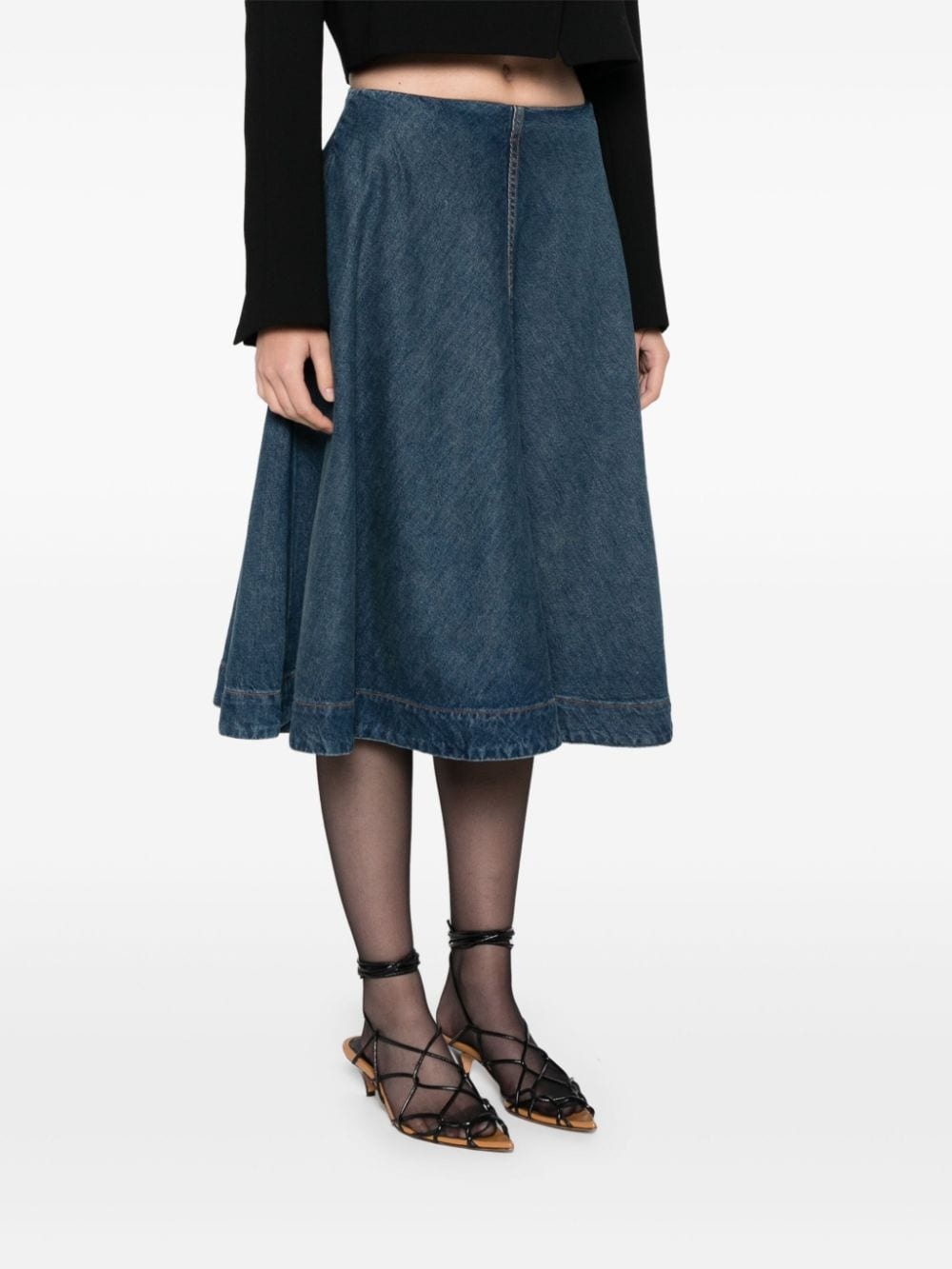 Renta denim skirt - 3